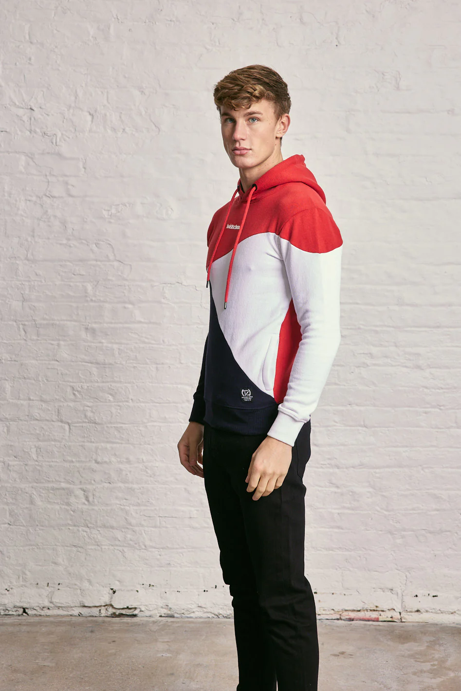 3 Colour Block Hoodie - Image 2