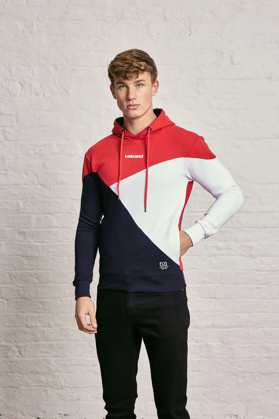 3 Colour Block Hoodie - Image 3
