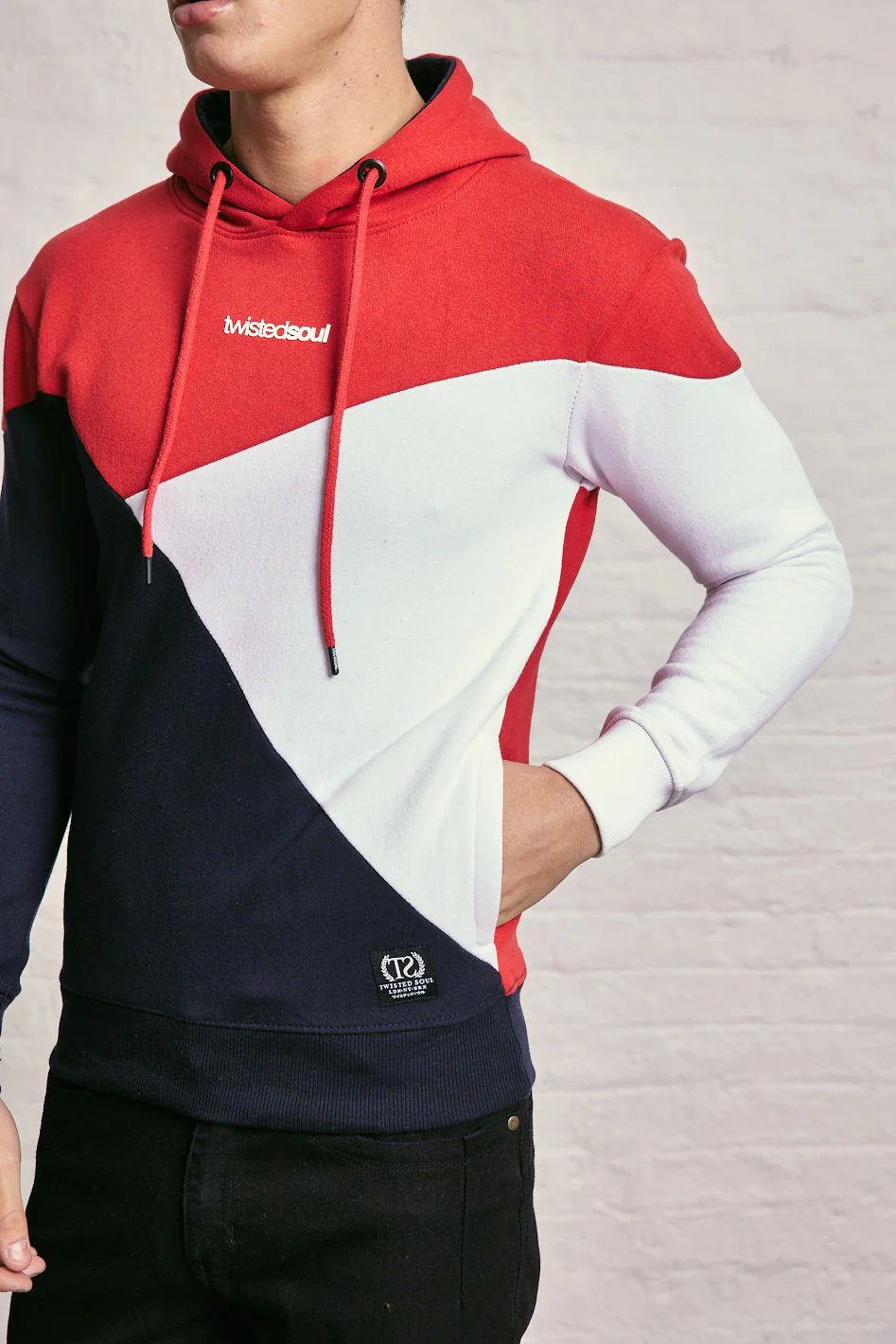 3 Colour Block Hoodie - Image 4