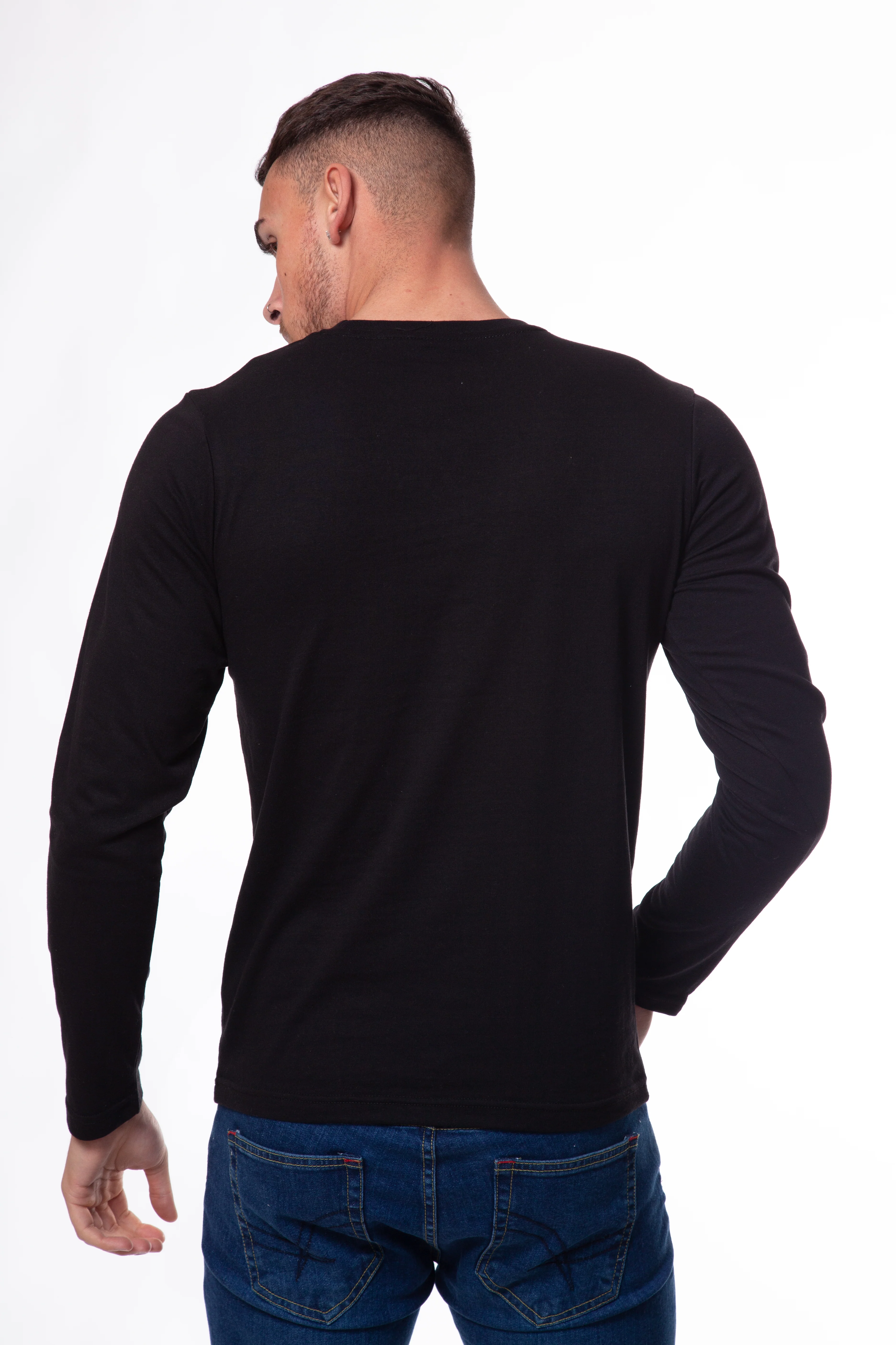 Bird Embroidered Long Sleeve T-Shirt - Image 10
