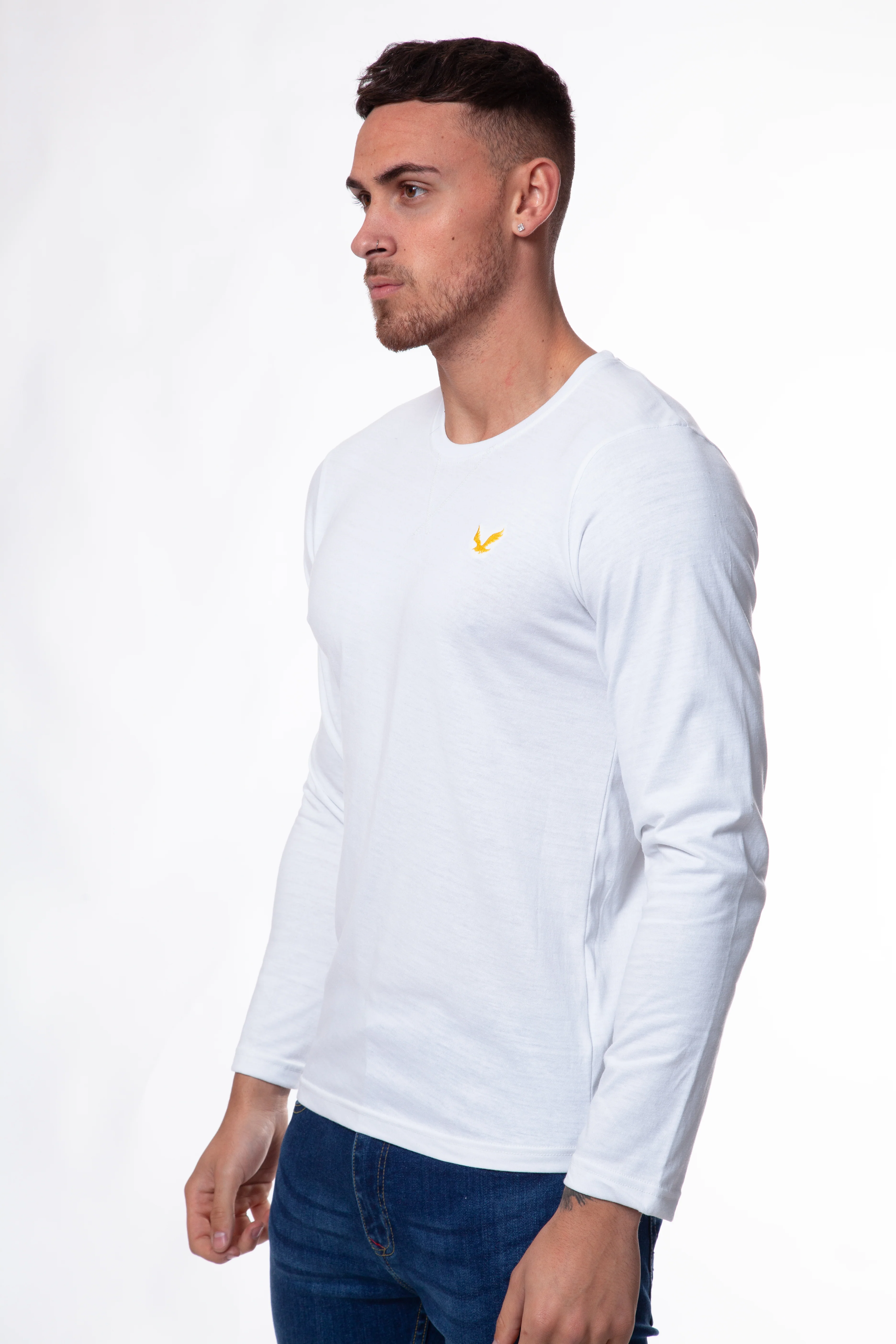 Bird Embroidered Long Sleeve T-Shirt - Image 5