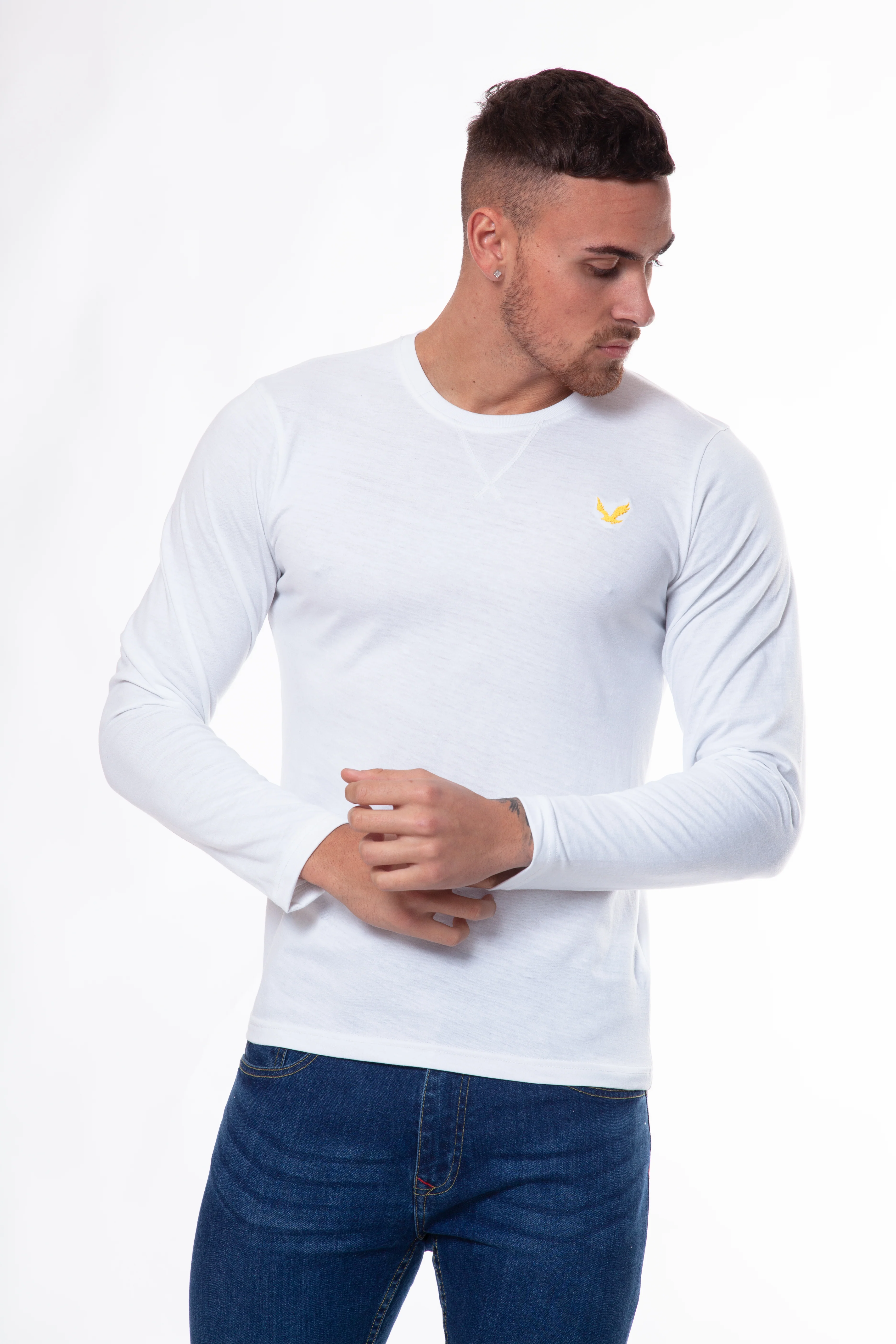 Bird Embroidered Long Sleeve T-Shirt - Image 7
