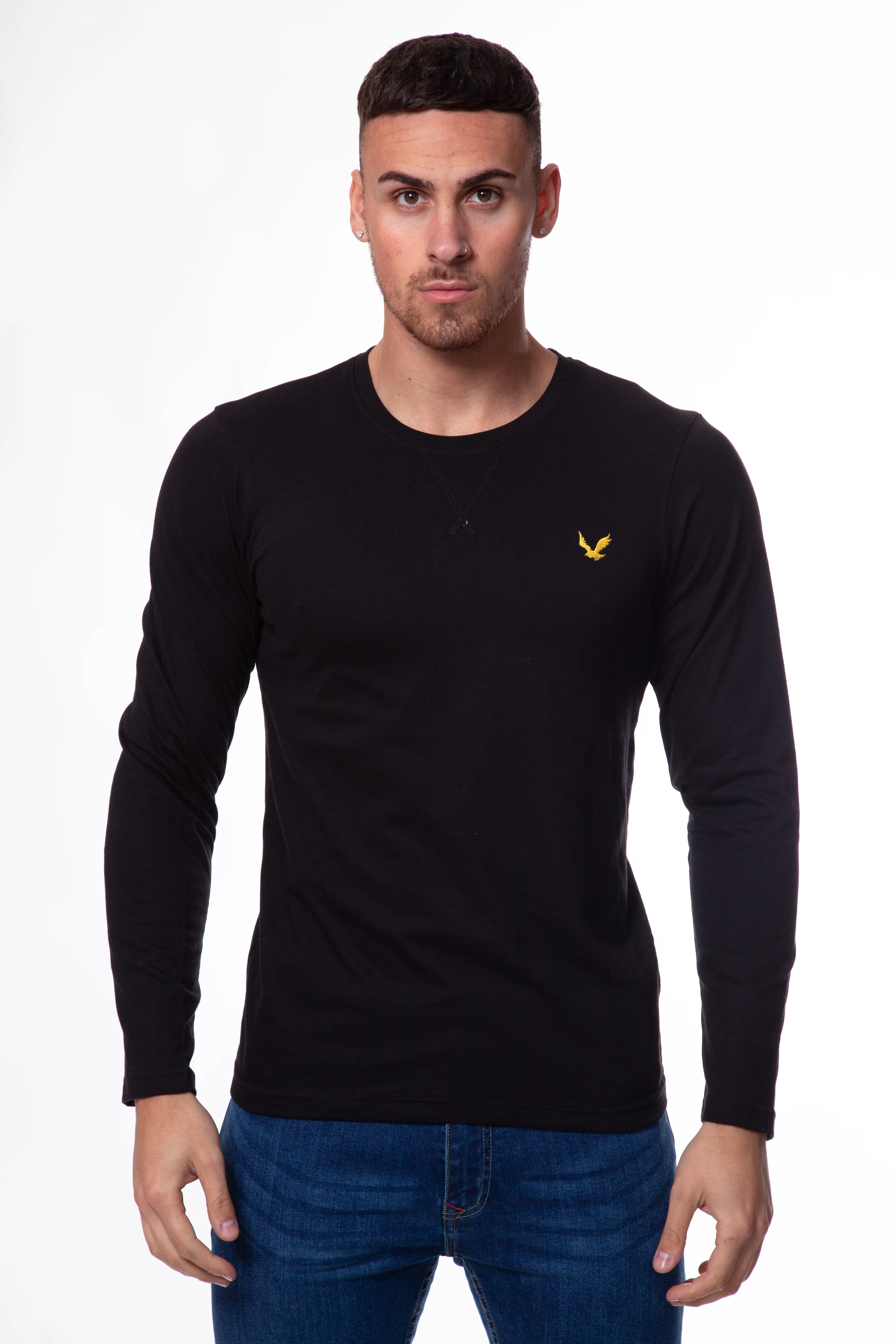 Bird Embroidered Long Sleeve T-Shirt - Image 8