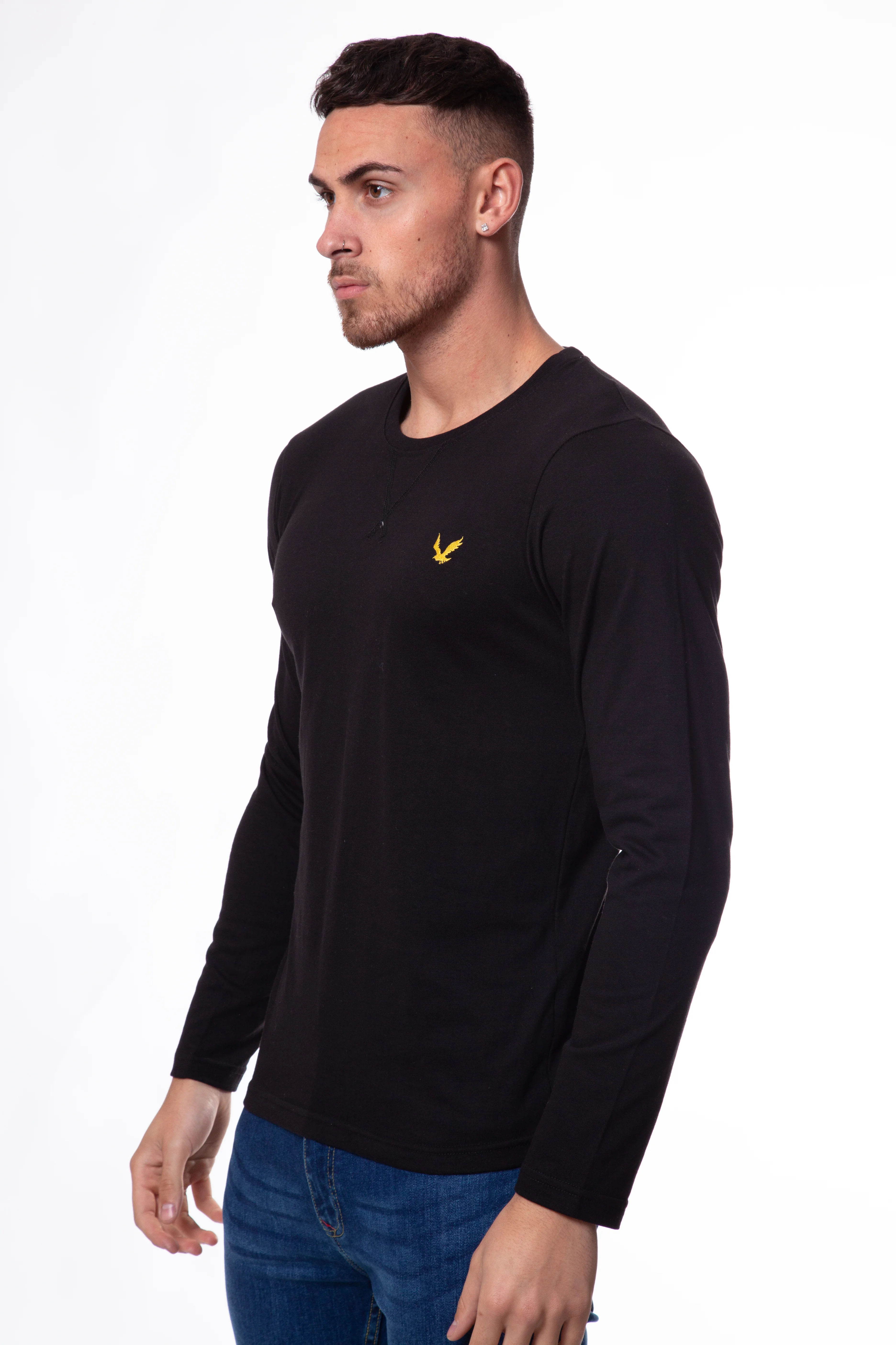 Bird Embroidered Long Sleeve T-Shirt - Image 9