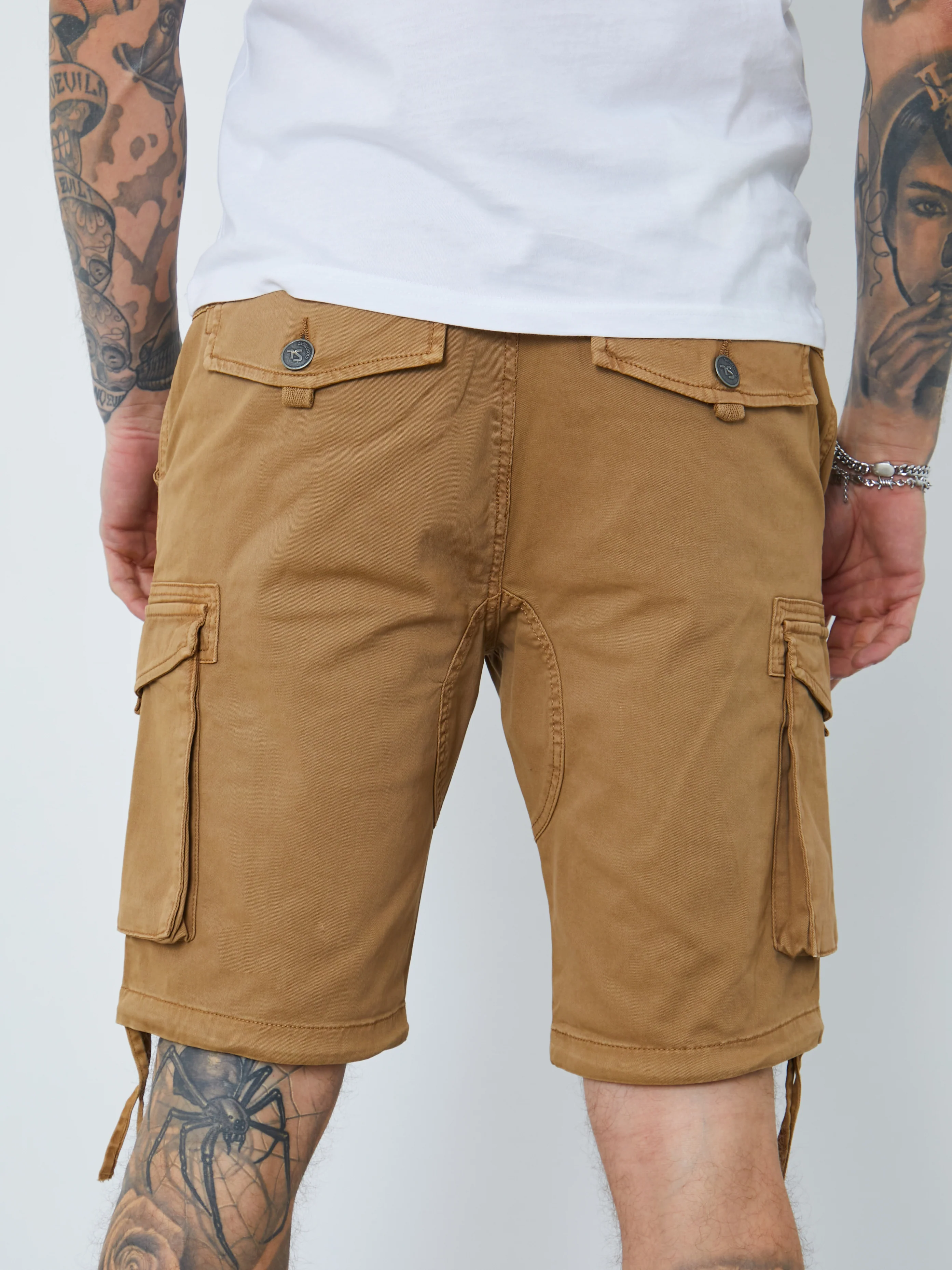 Garment Dyed Cargo Shorts - Image 4
