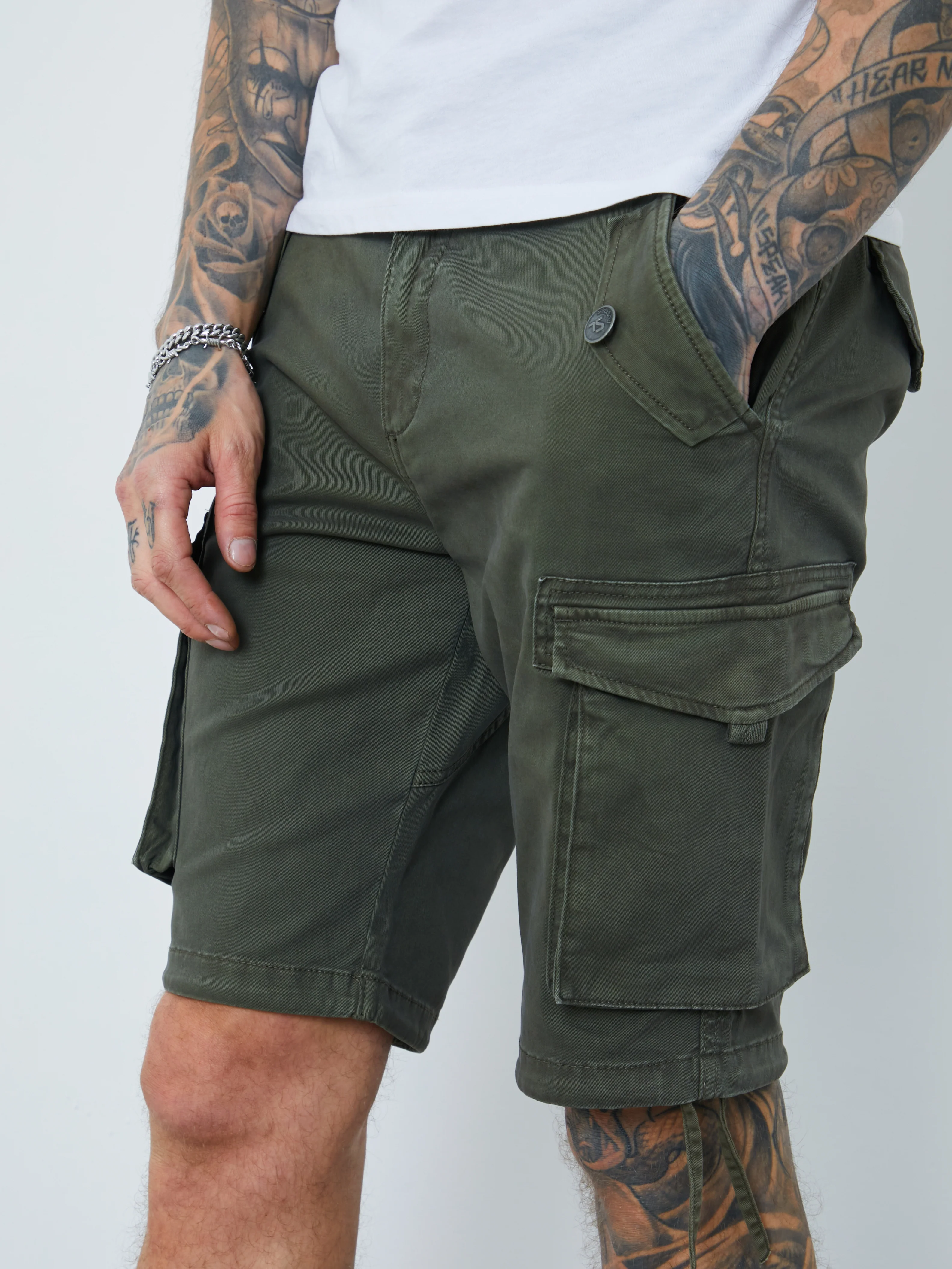 Garment Dyed Cargo Shorts - Image 5