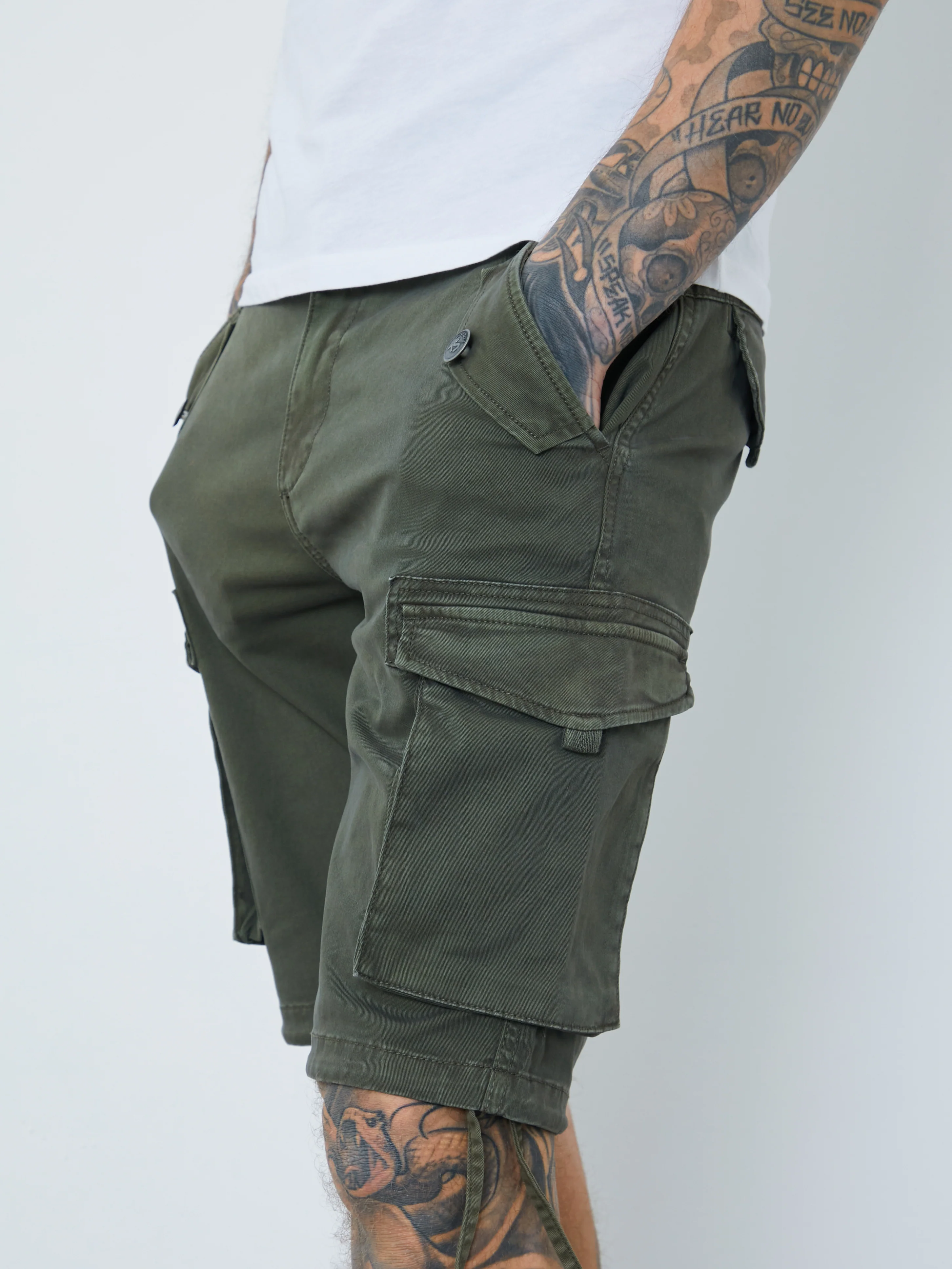 Garment Dyed Cargo Shorts - Image 6