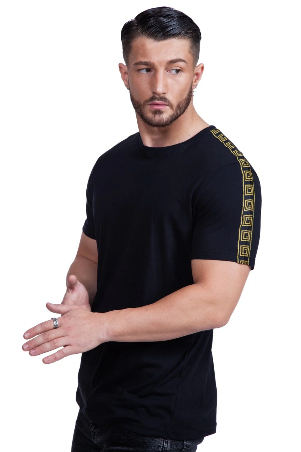 Harland Back Neck Tape Tee - Image 3