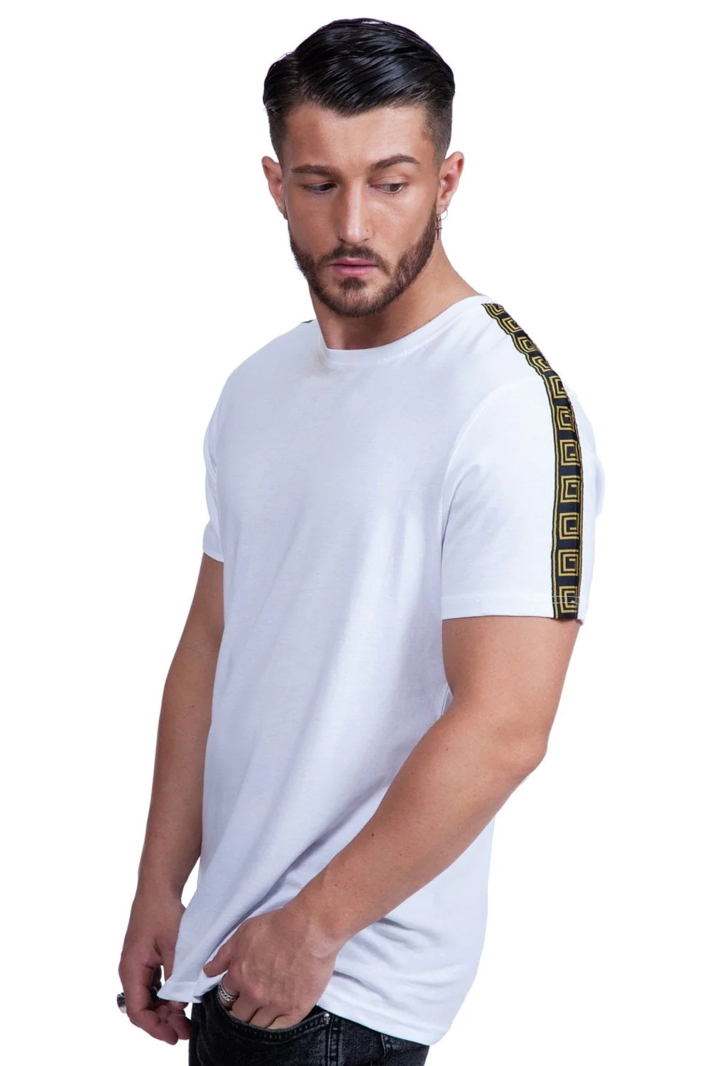 Harland Back Neck Tape Tee - Image 7