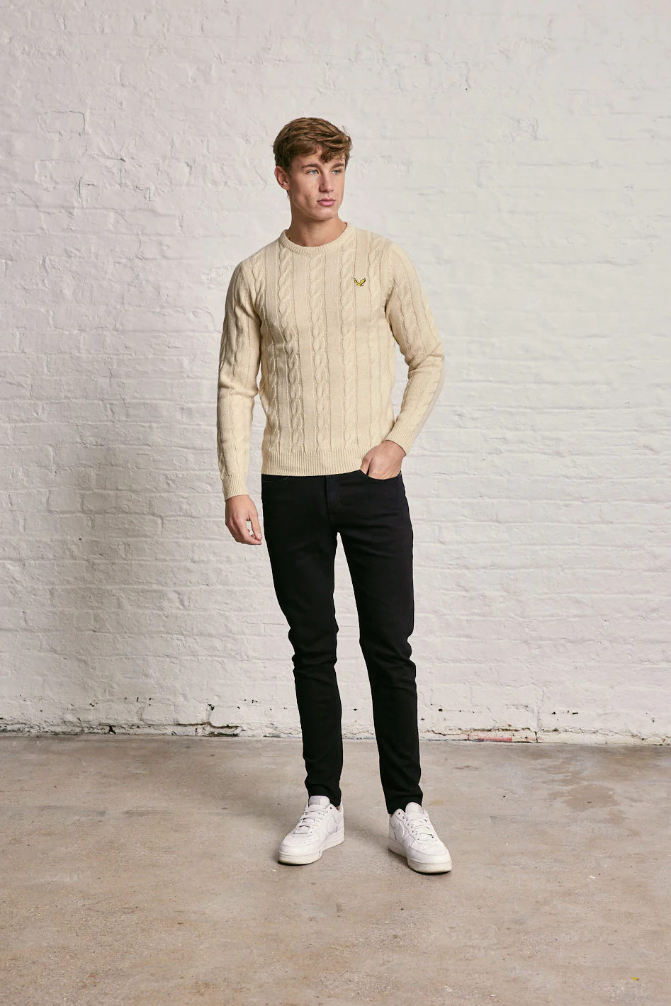 Cable Crew Neck Knitwear - Image 4