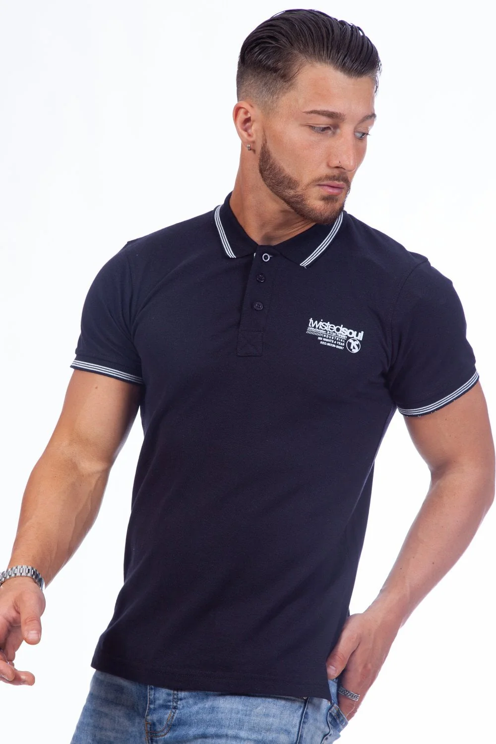 Chest Logo Polo Top - Image 5