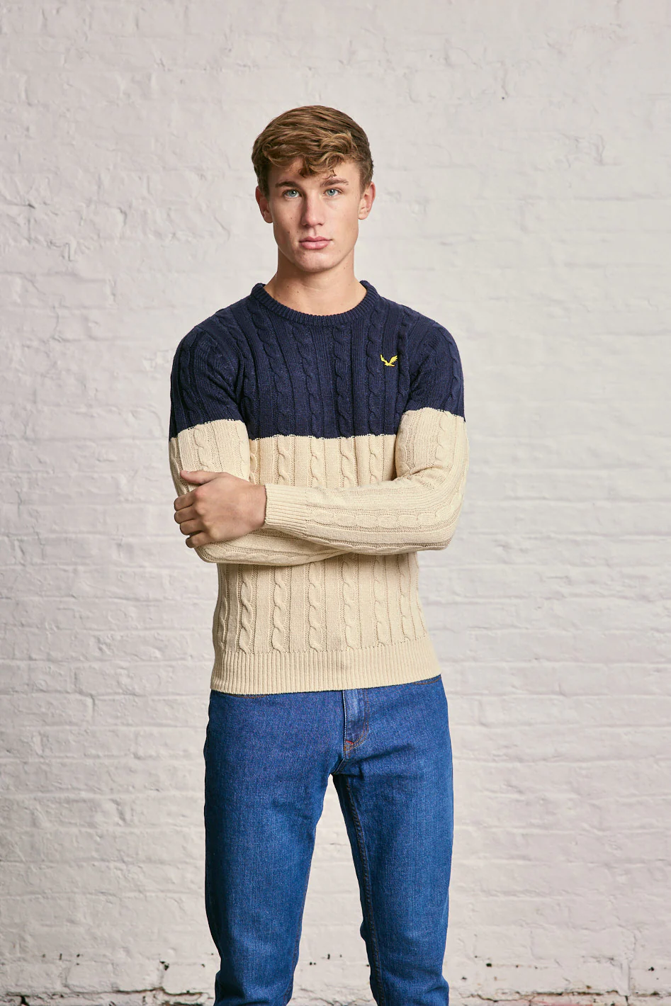 Colour Block Cable Knitwear - Image 10