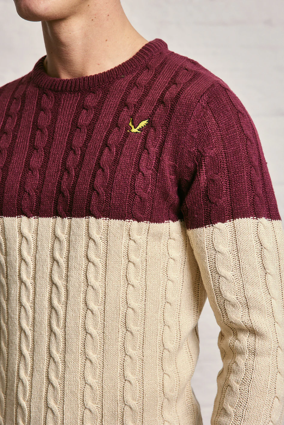 Colour Block Cable Knitwear - Image 7