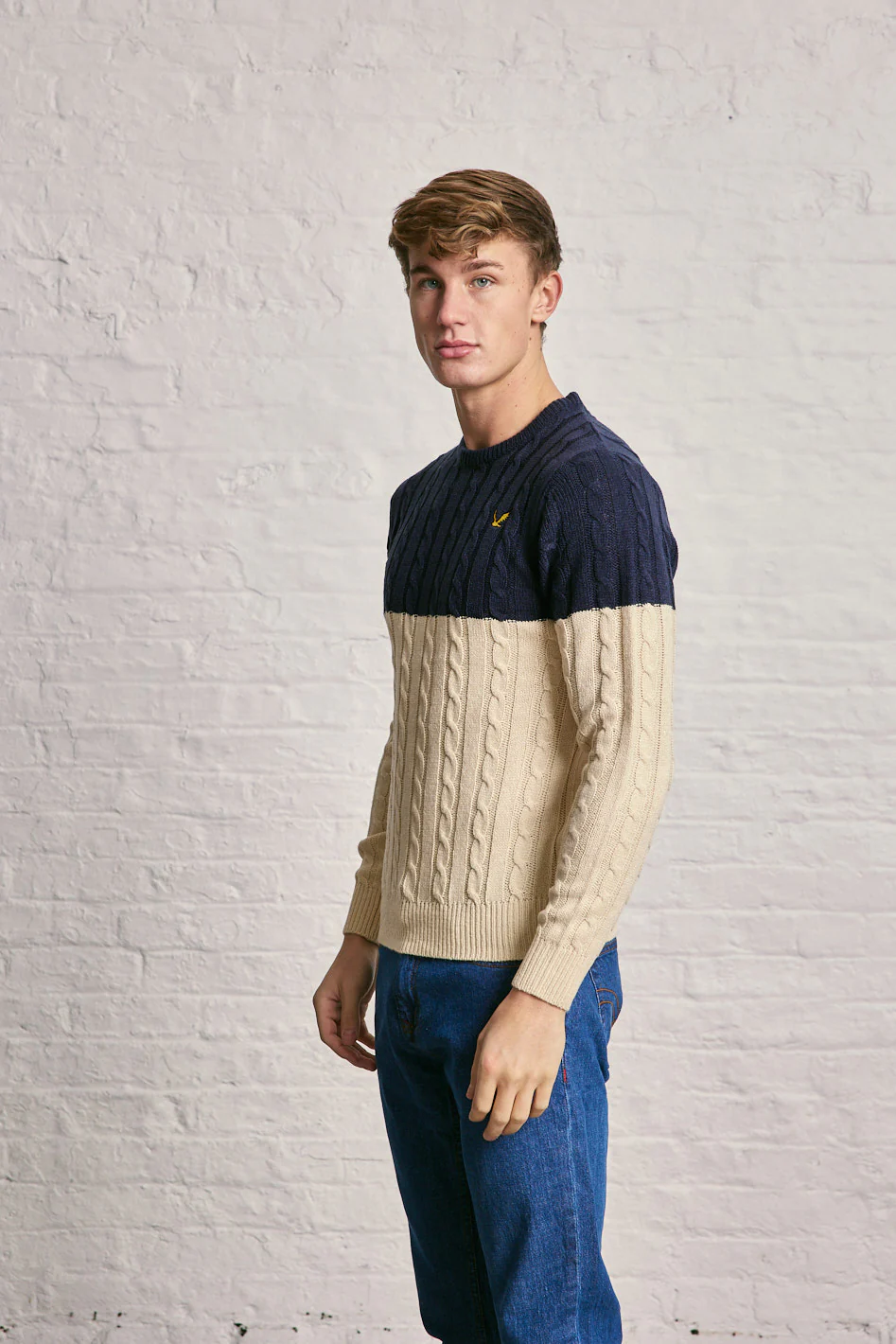 Colour Block Cable Knitwear - Image 8