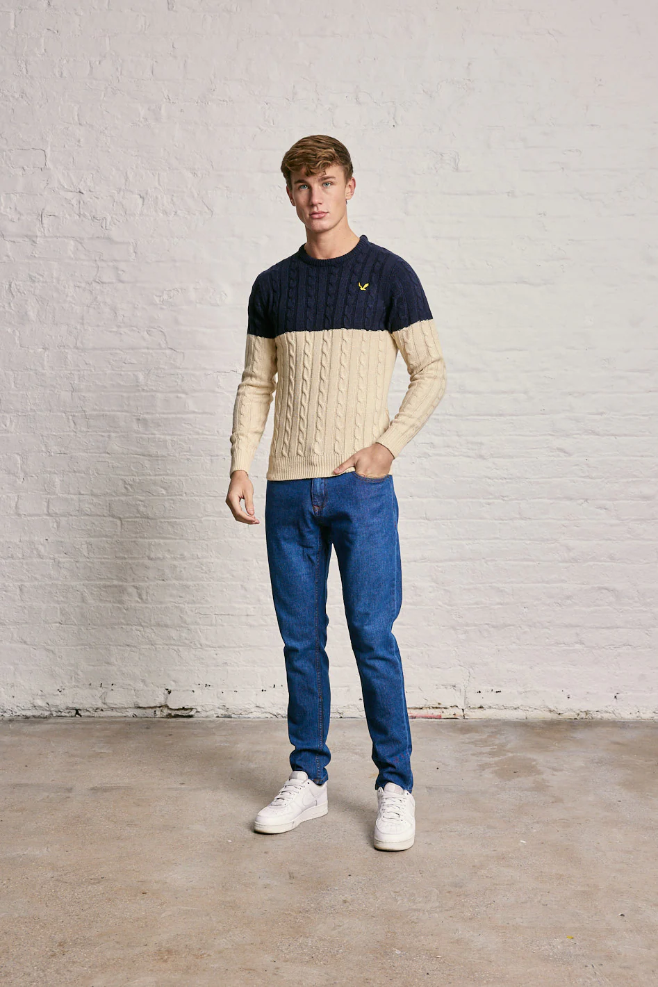 Colour Block Cable Knitwear - Image 9