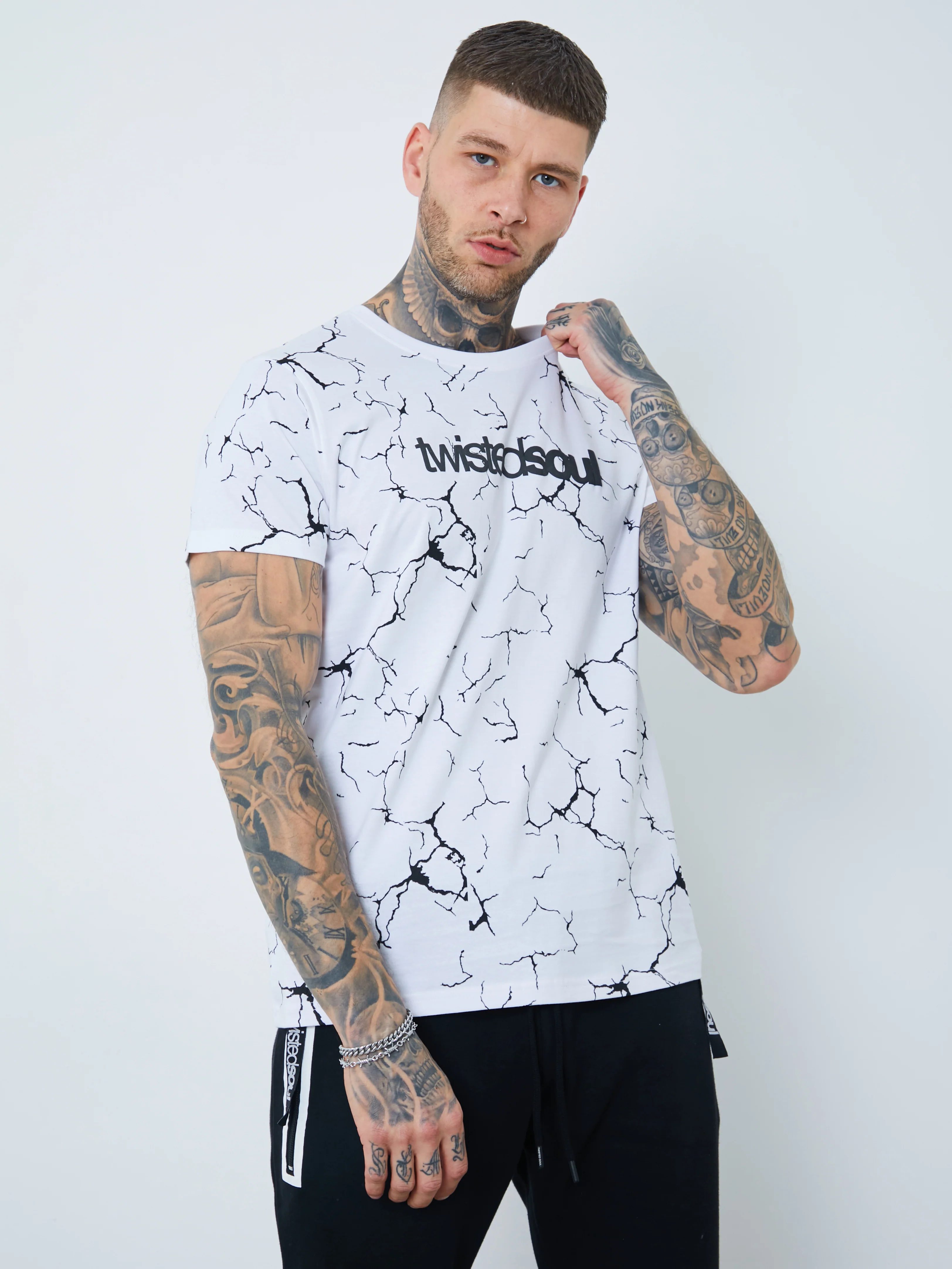 Crack Print T-Shirt - Image 3
