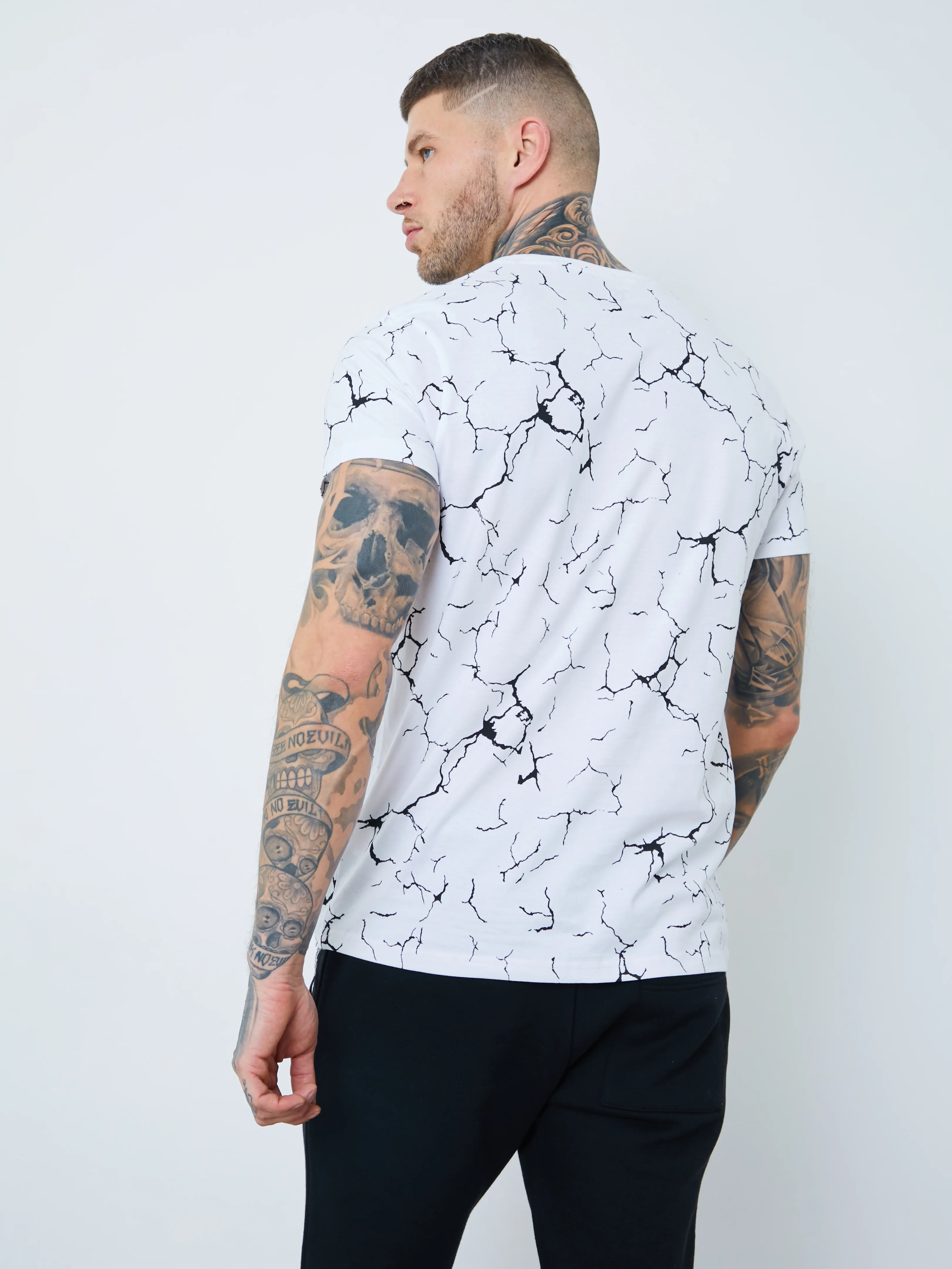 Crack Print T-Shirt - Image 4