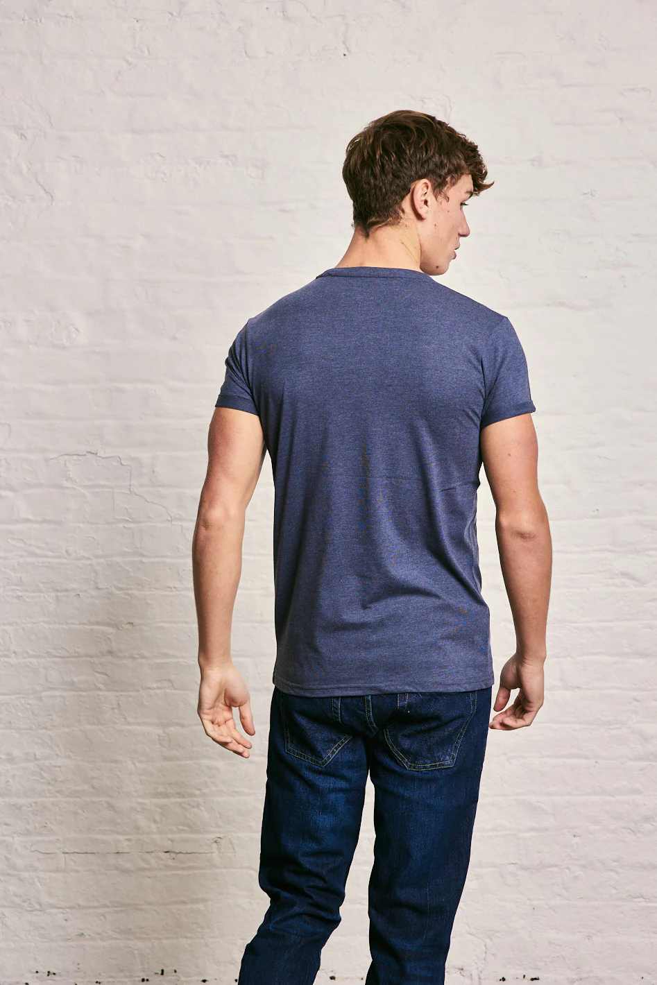 Crew Neck Pocket Roll T-Shirt - Image 16