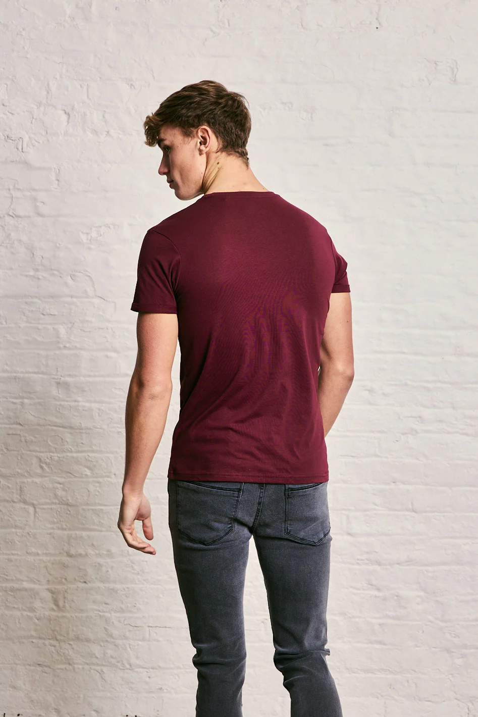 Crew Neck Pocket Roll T-Shirt - Image 24