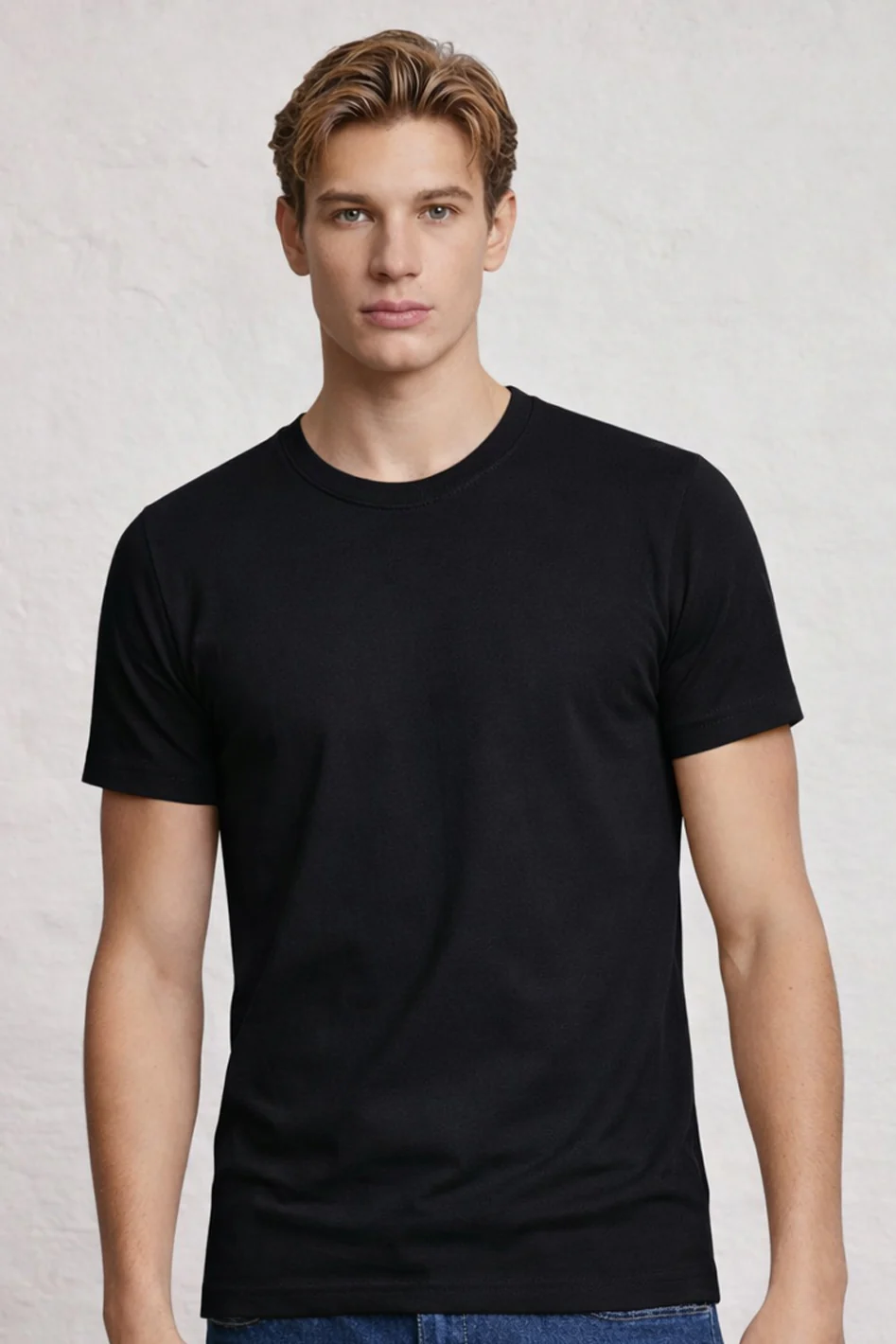 Crew Neck Pocket Roll T-Shirt - Image 35