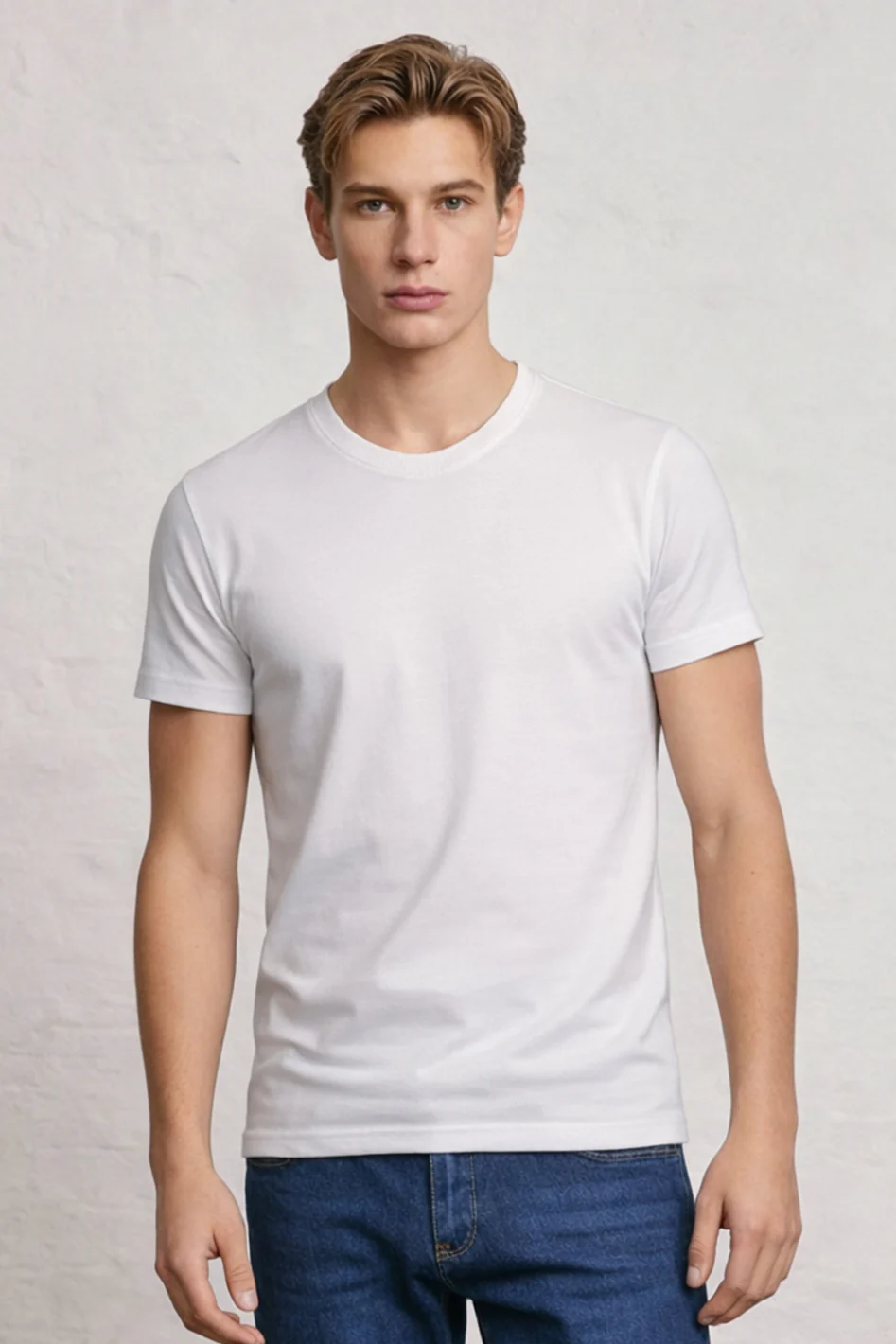 Crew Neck Pocket Roll T-Shirt - Image 39
