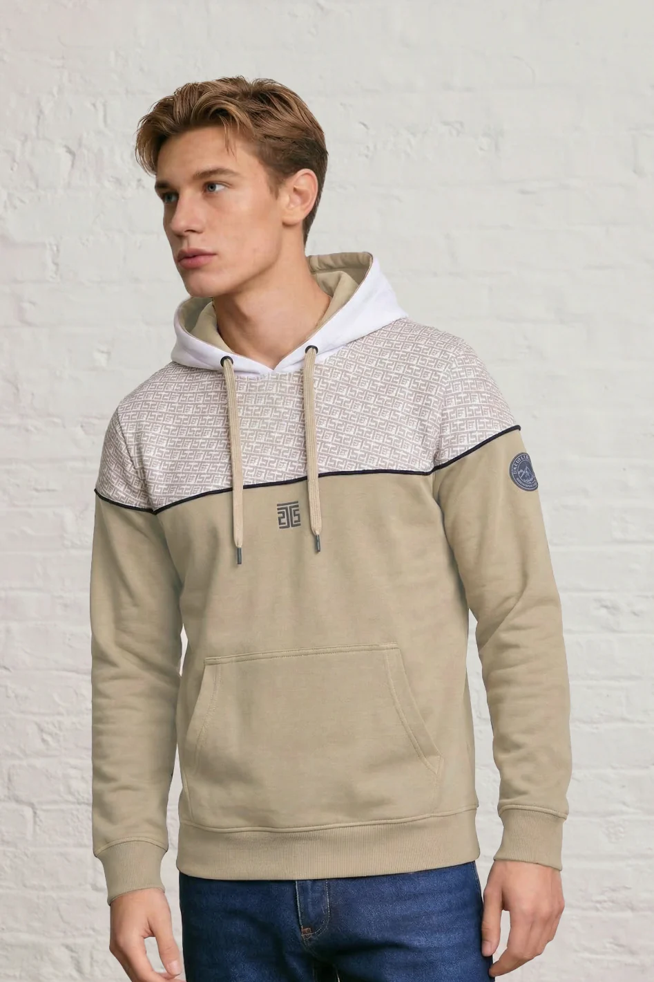 Fashion Fleece TA AOP Panel Hoodie