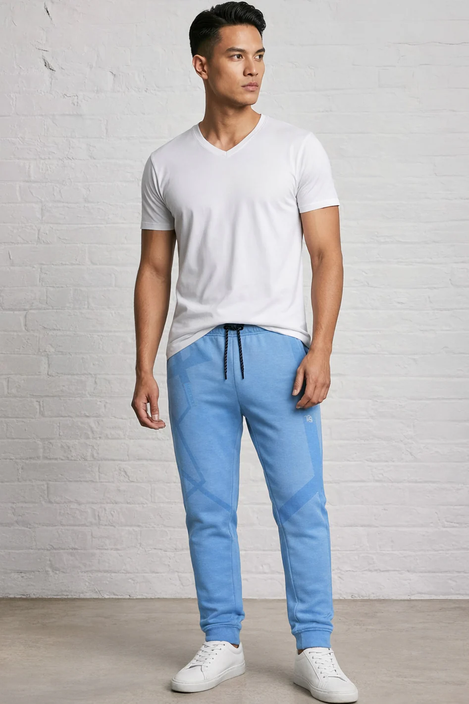 Fashion Fleece Tonal Bur Print Jogger