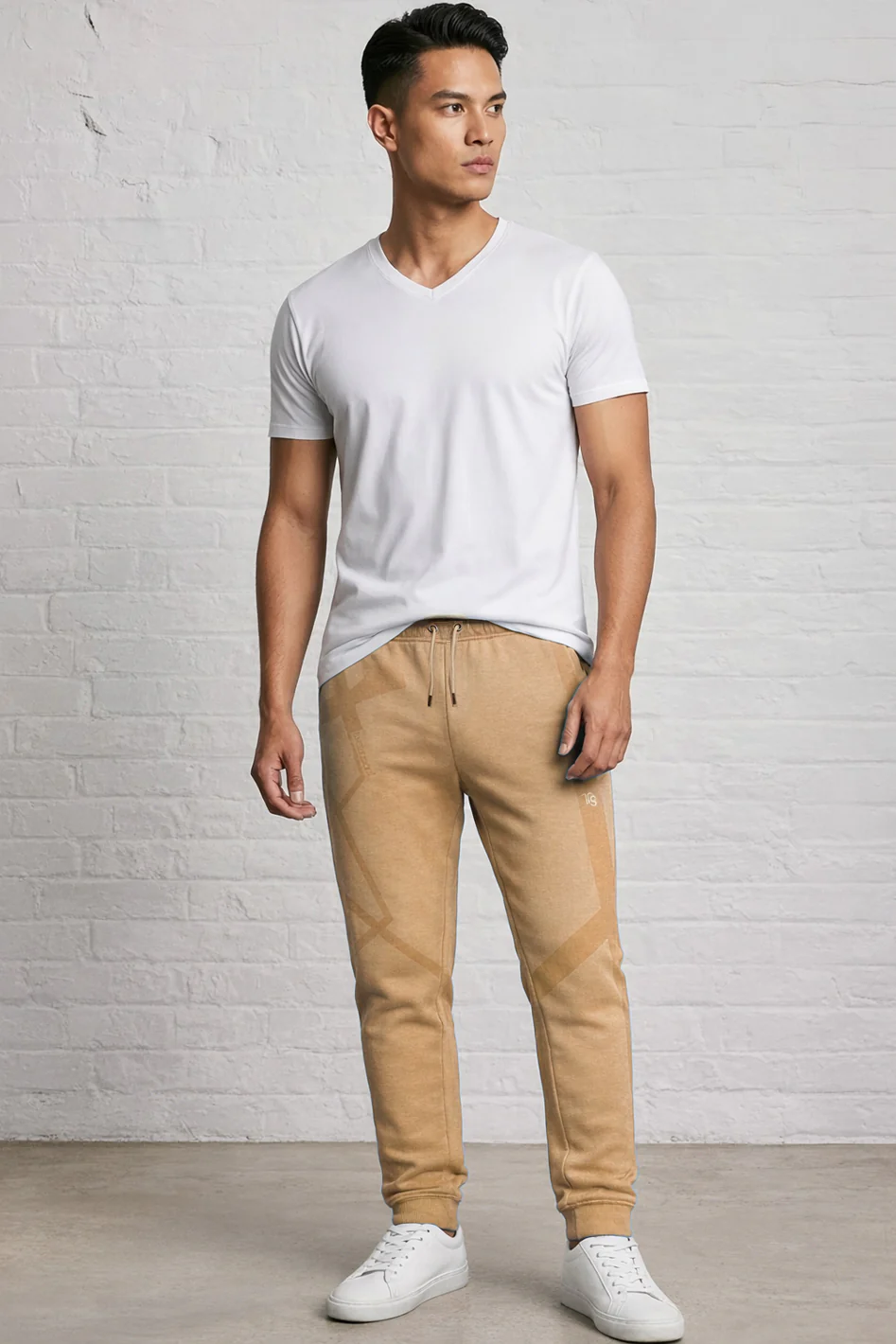 Fashion Fleece Tonal Bur Print Jogger - Image 3