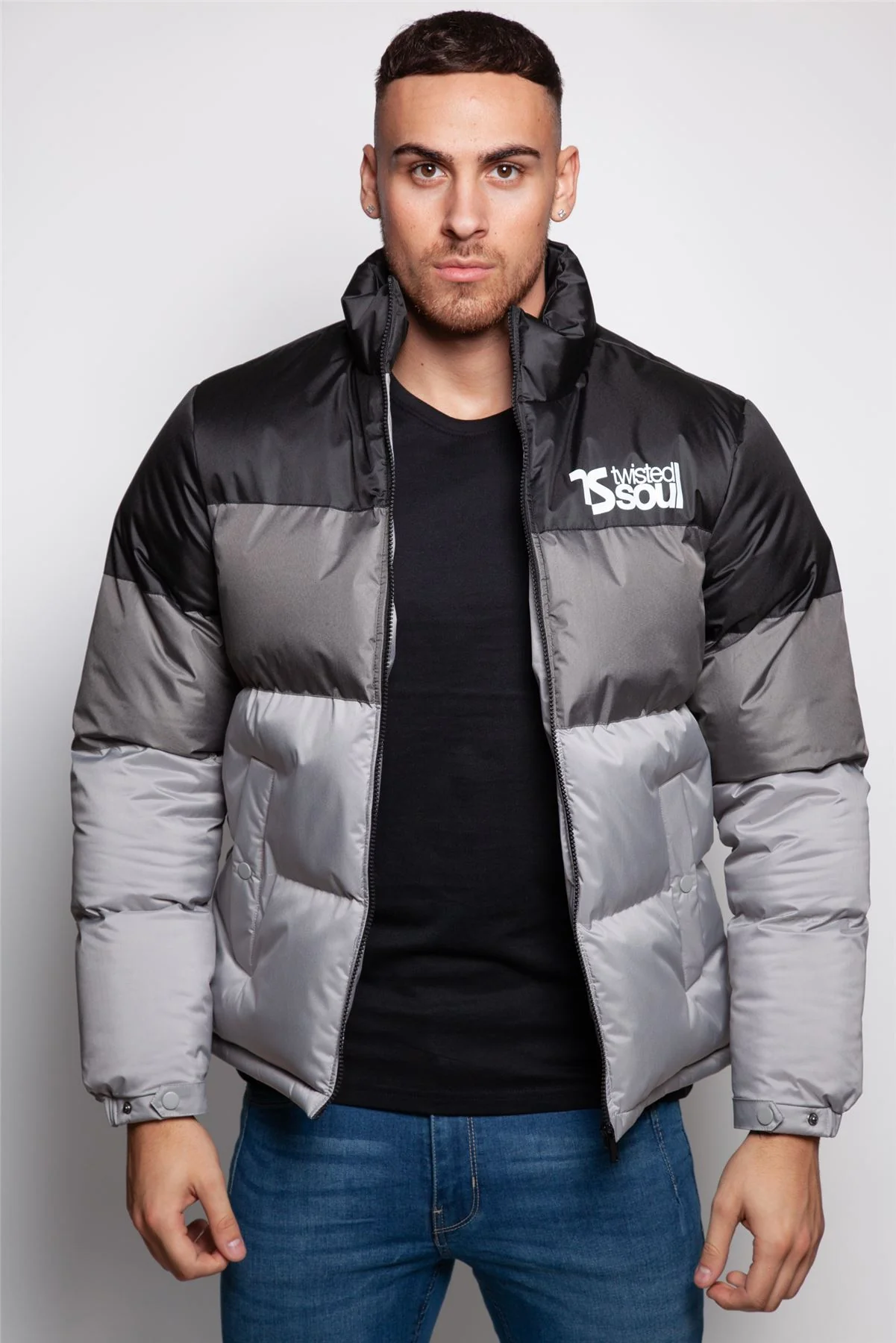Twisted Soul Funnel Neck Puffer Coat - Image 11
