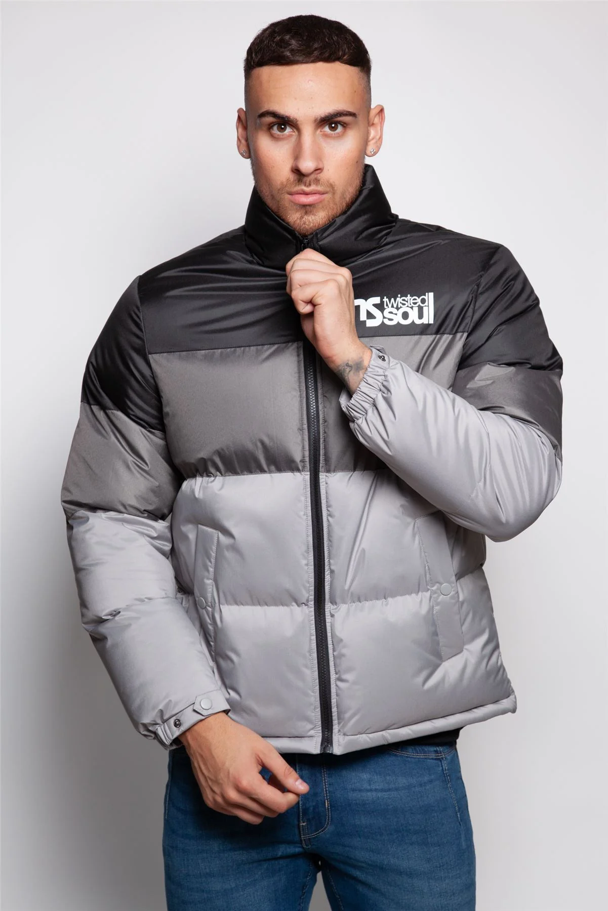 Twisted Soul Funnel Neck Puffer Coat - Image 12