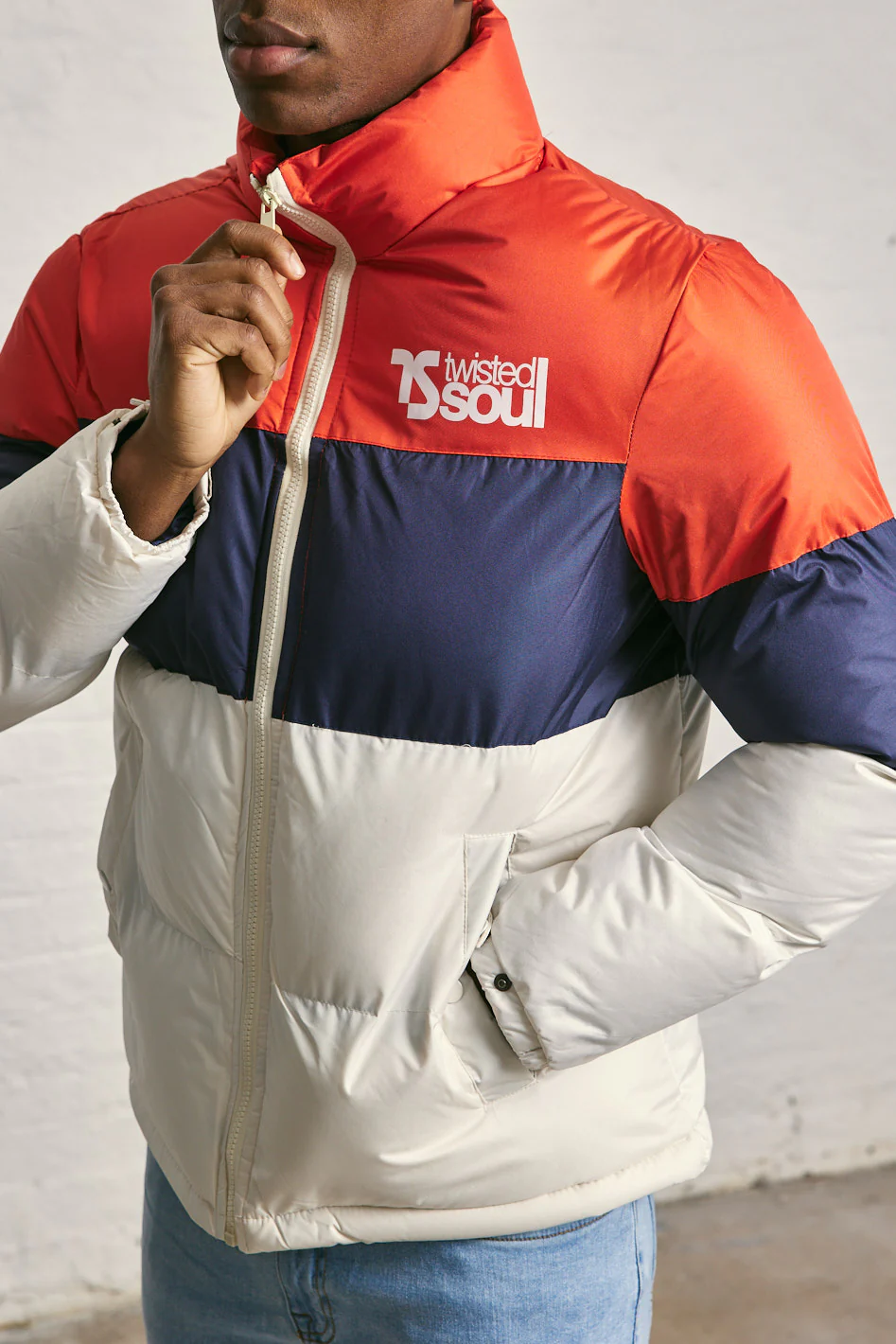 Twisted Soul Funnel Neck Puffer Coat - Image 9