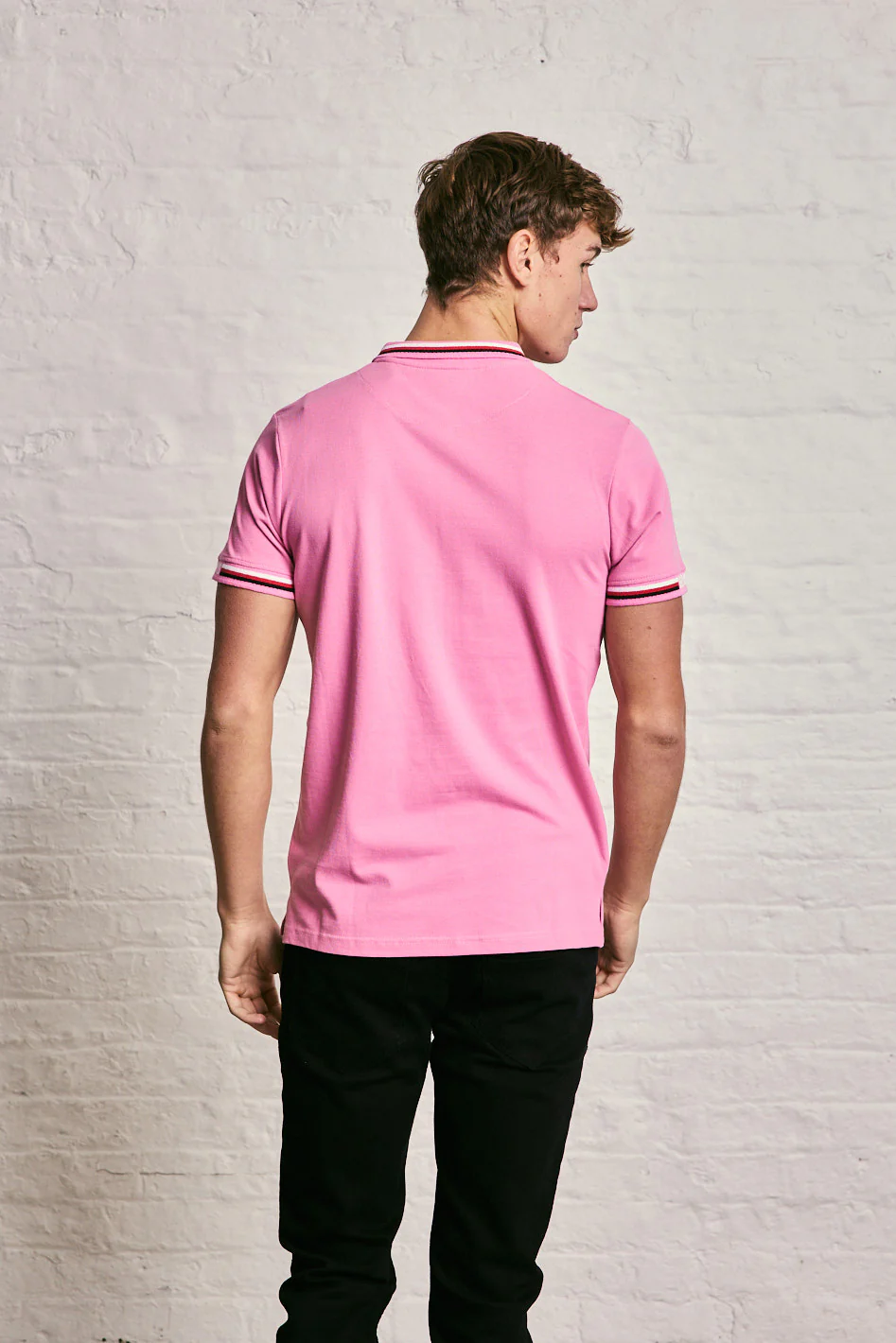 Tipped Collar Polo T-Shirt - Image 2