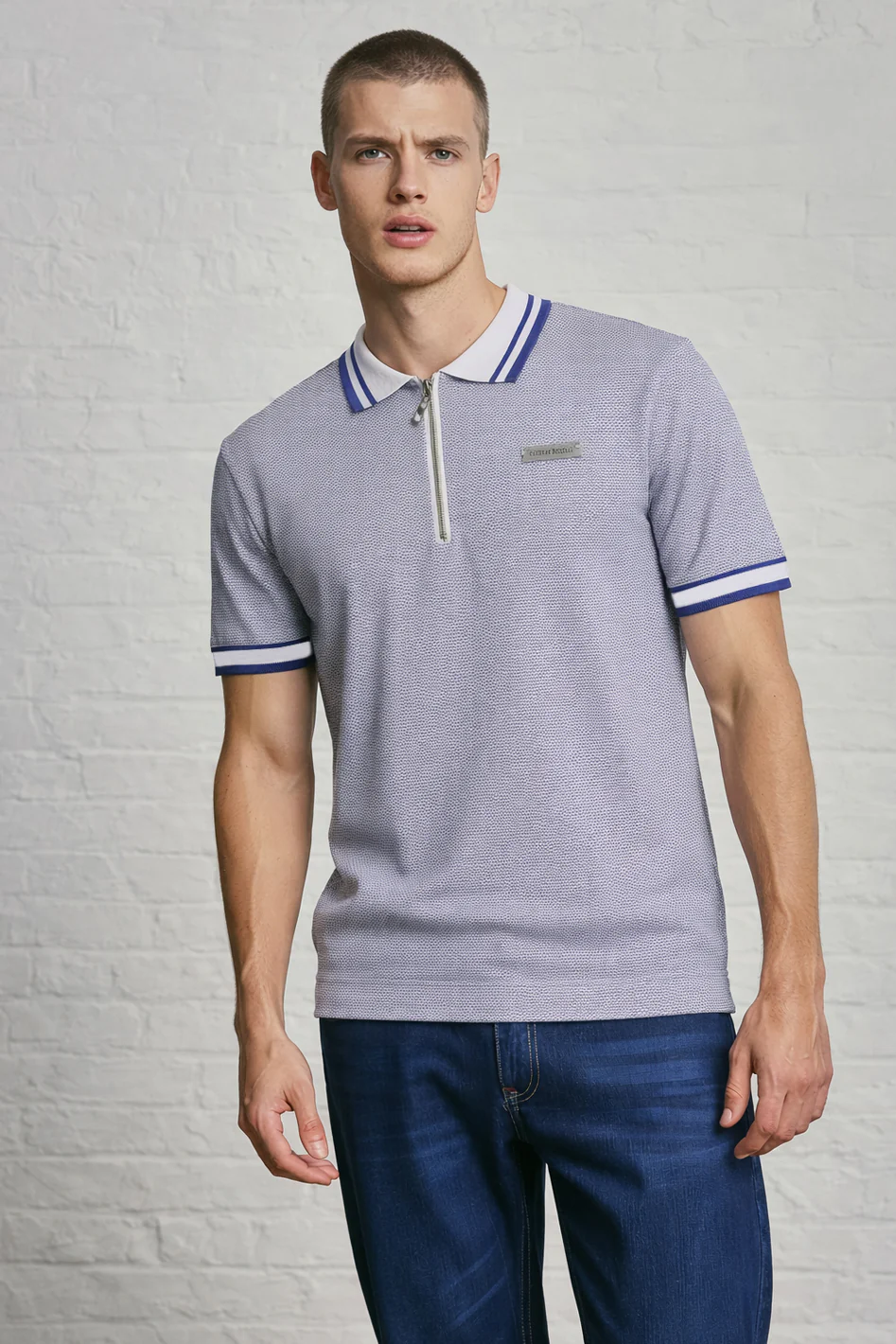 HEXAGON ZIP POLO