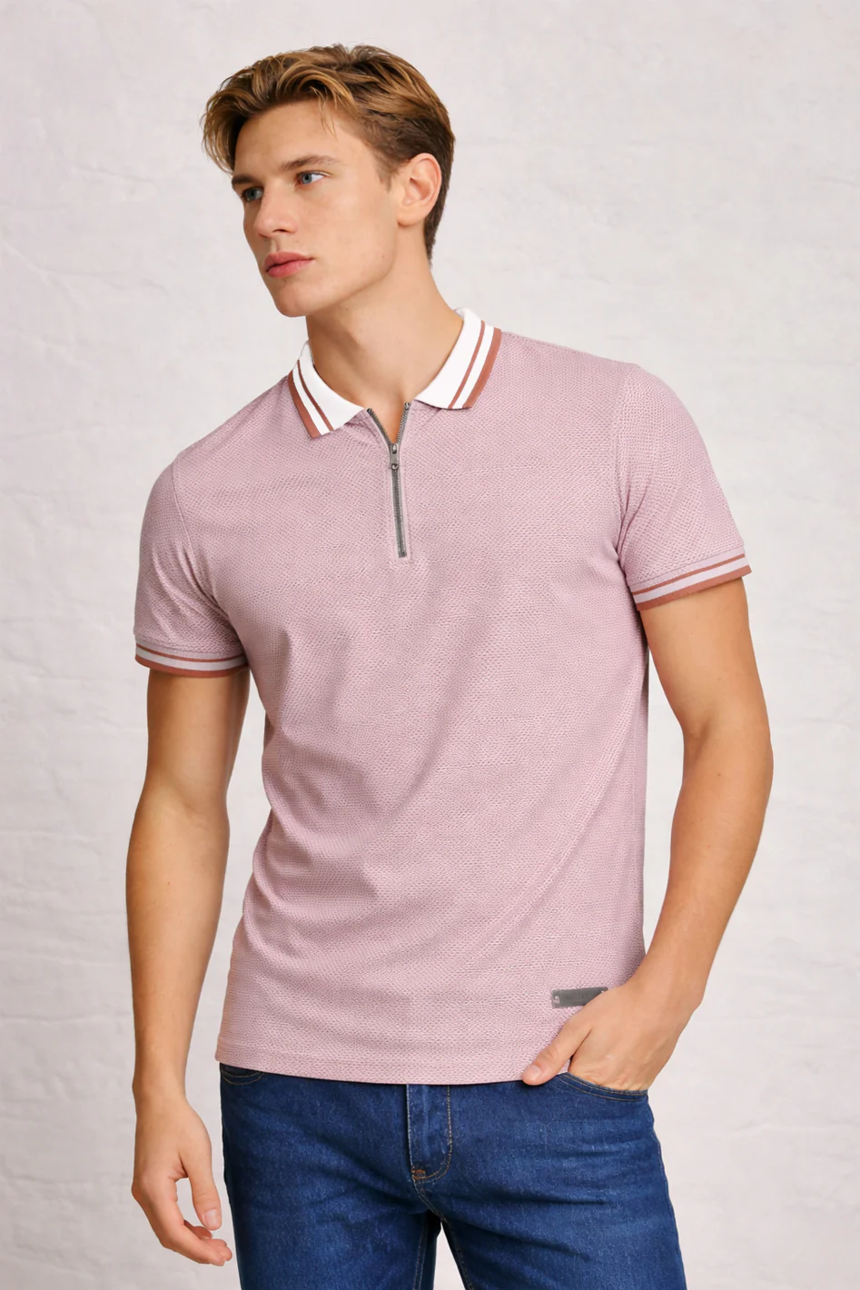 HEXAGON ZIP POLO - Image 4