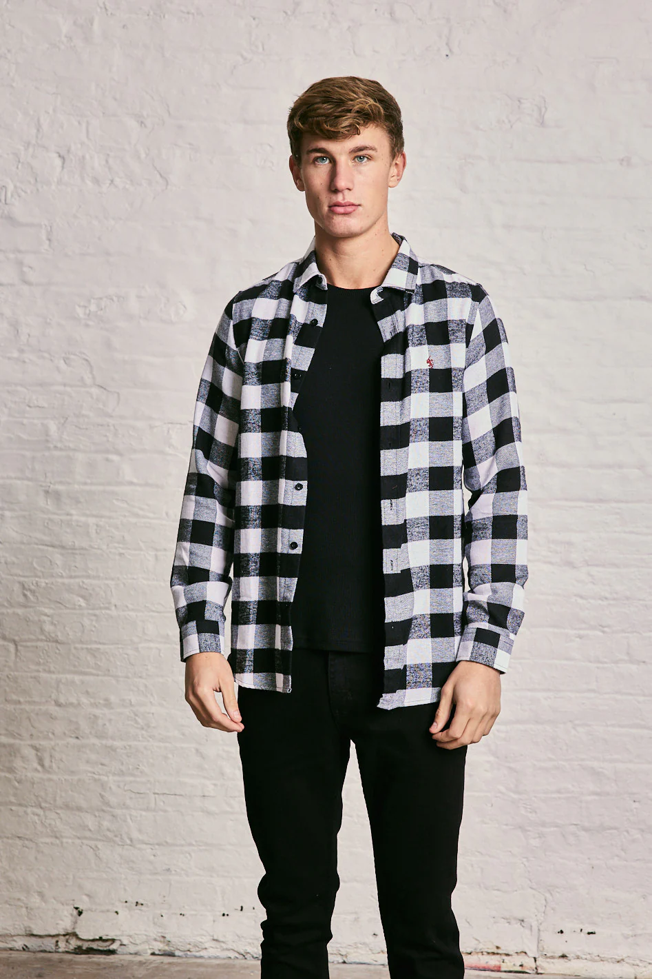 Long Sleeve Check Shirt - Image 11