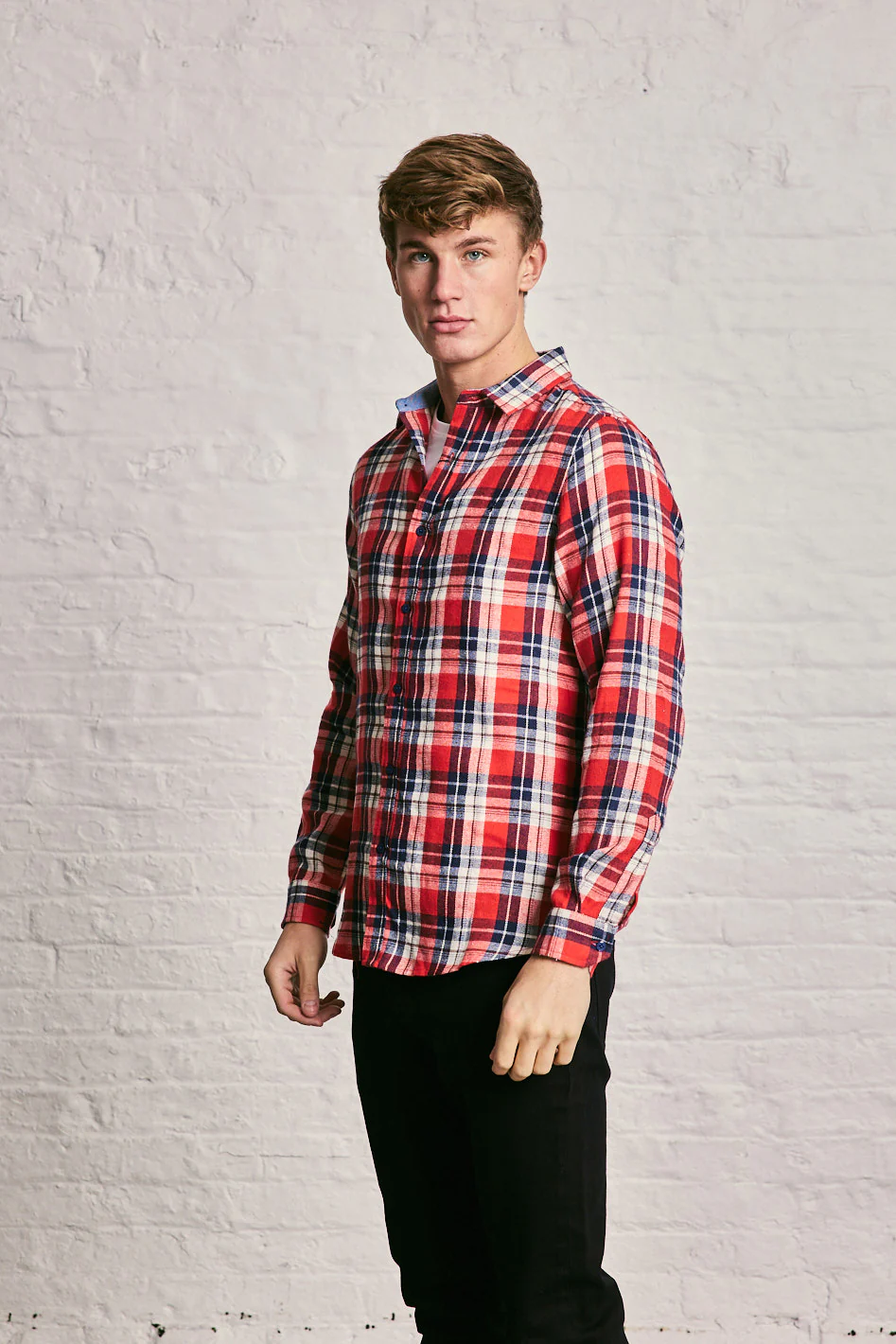 Long Sleeve Check Shirt - Image 14