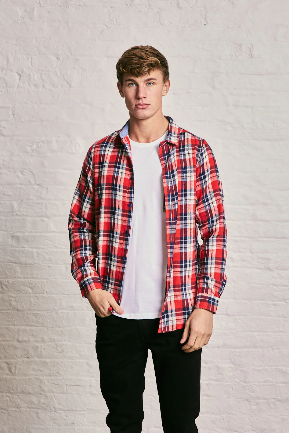 Long Sleeve Check Shirt - Image 16