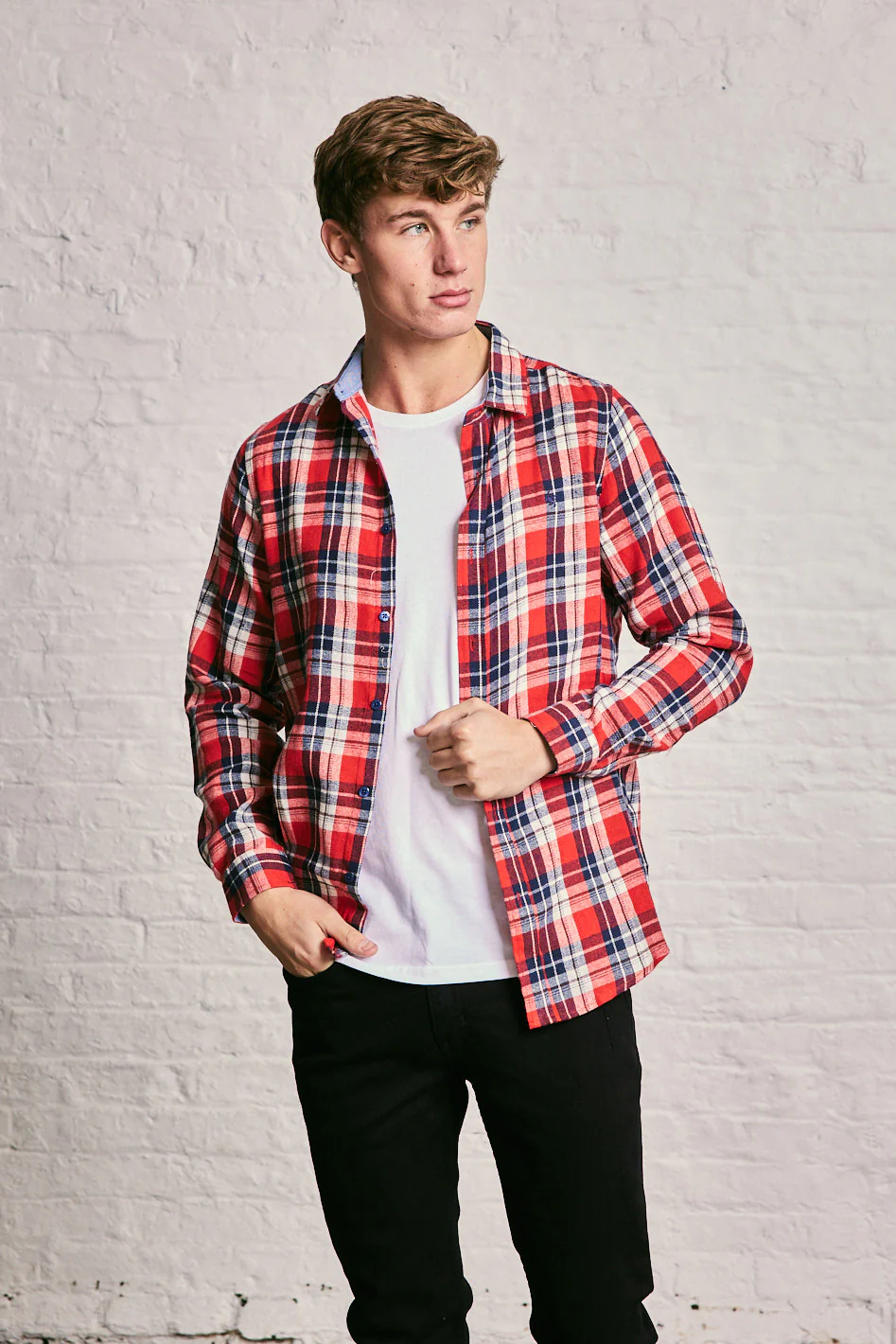 Long Sleeve Check Shirt - Image 17