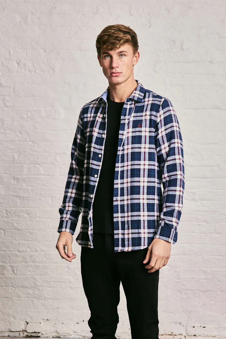 Long Sleeve Check Shirt - Image 23