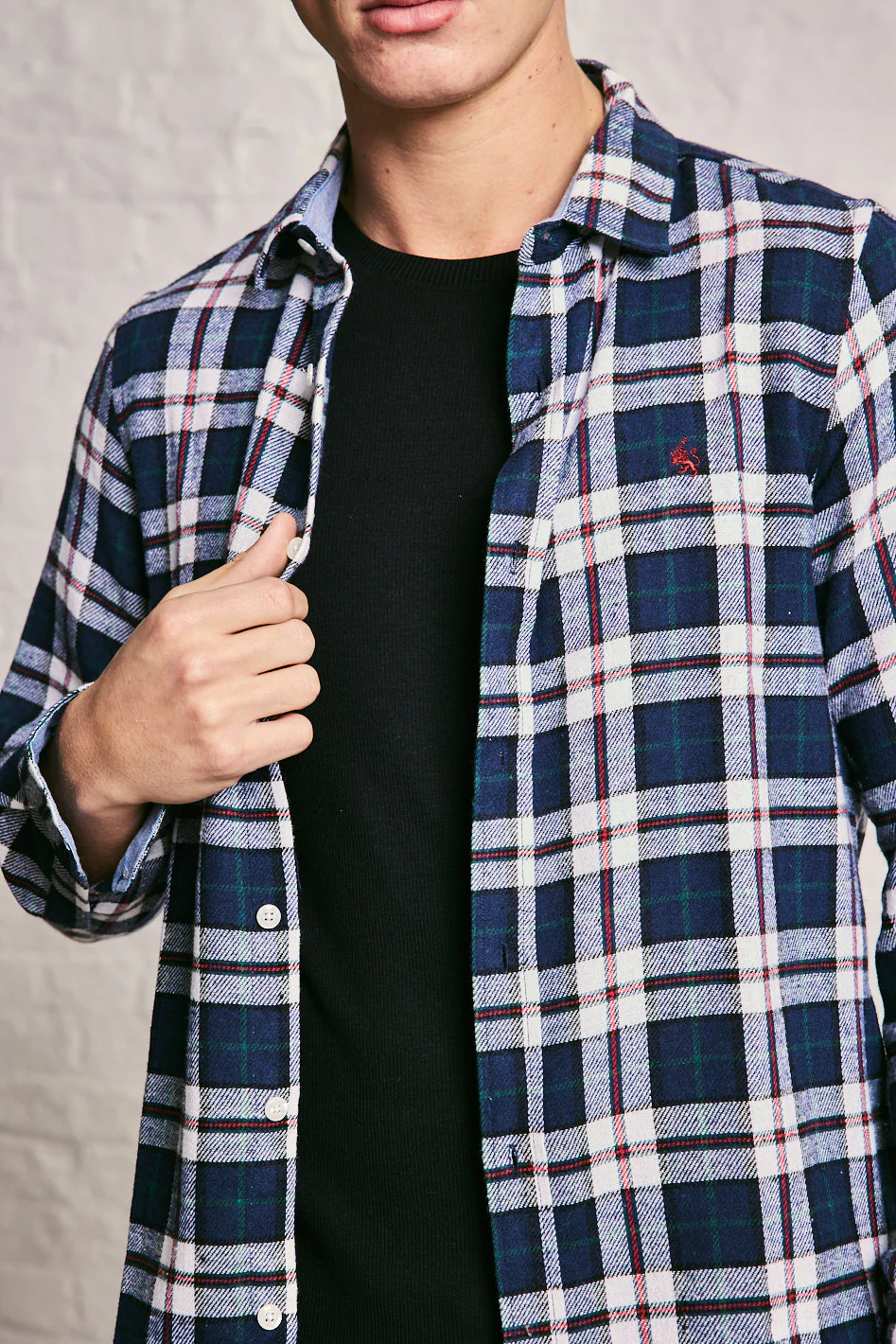 Long Sleeve Check Shirt - Image 25