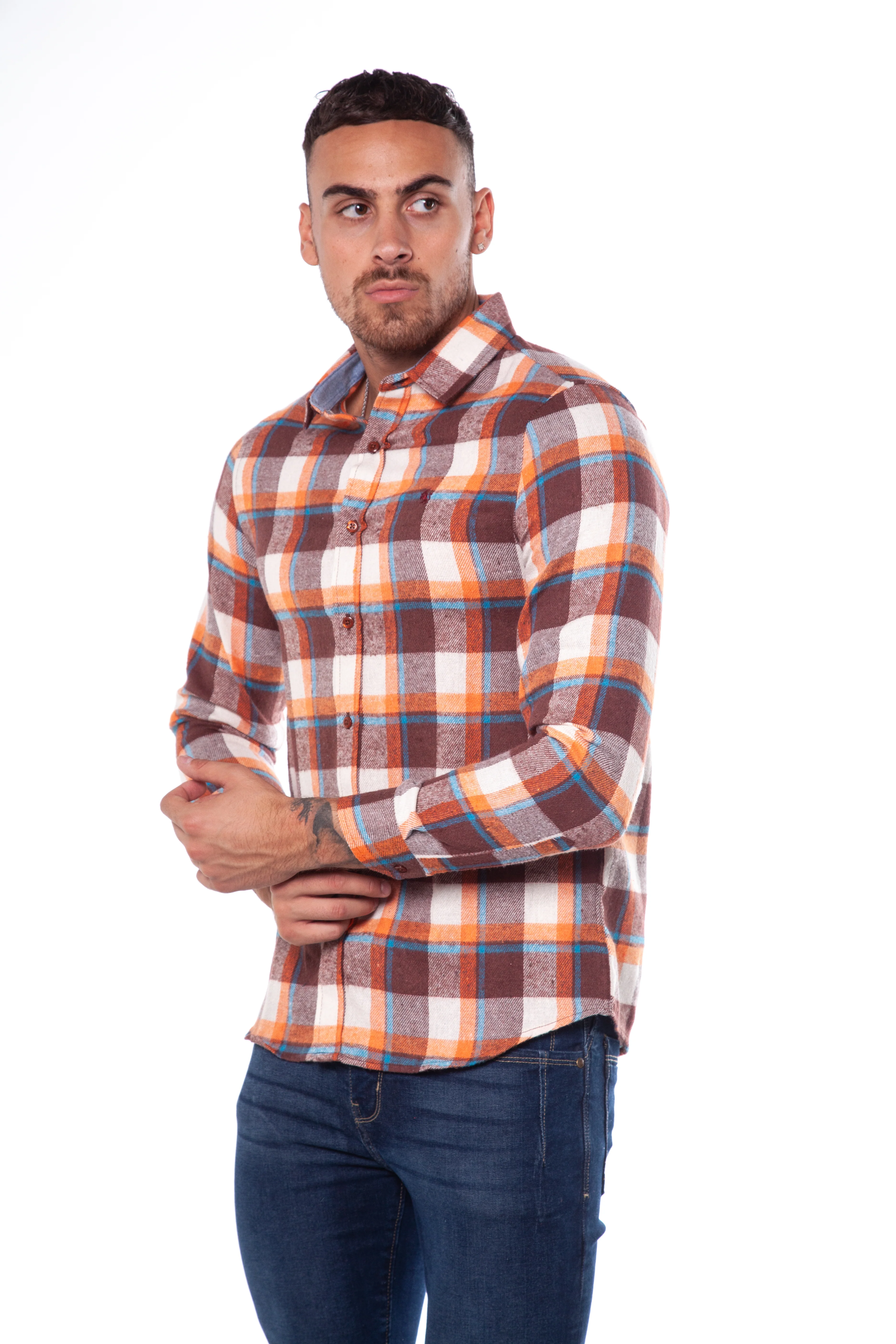 Long Sleeve Check Shirt - Image 27