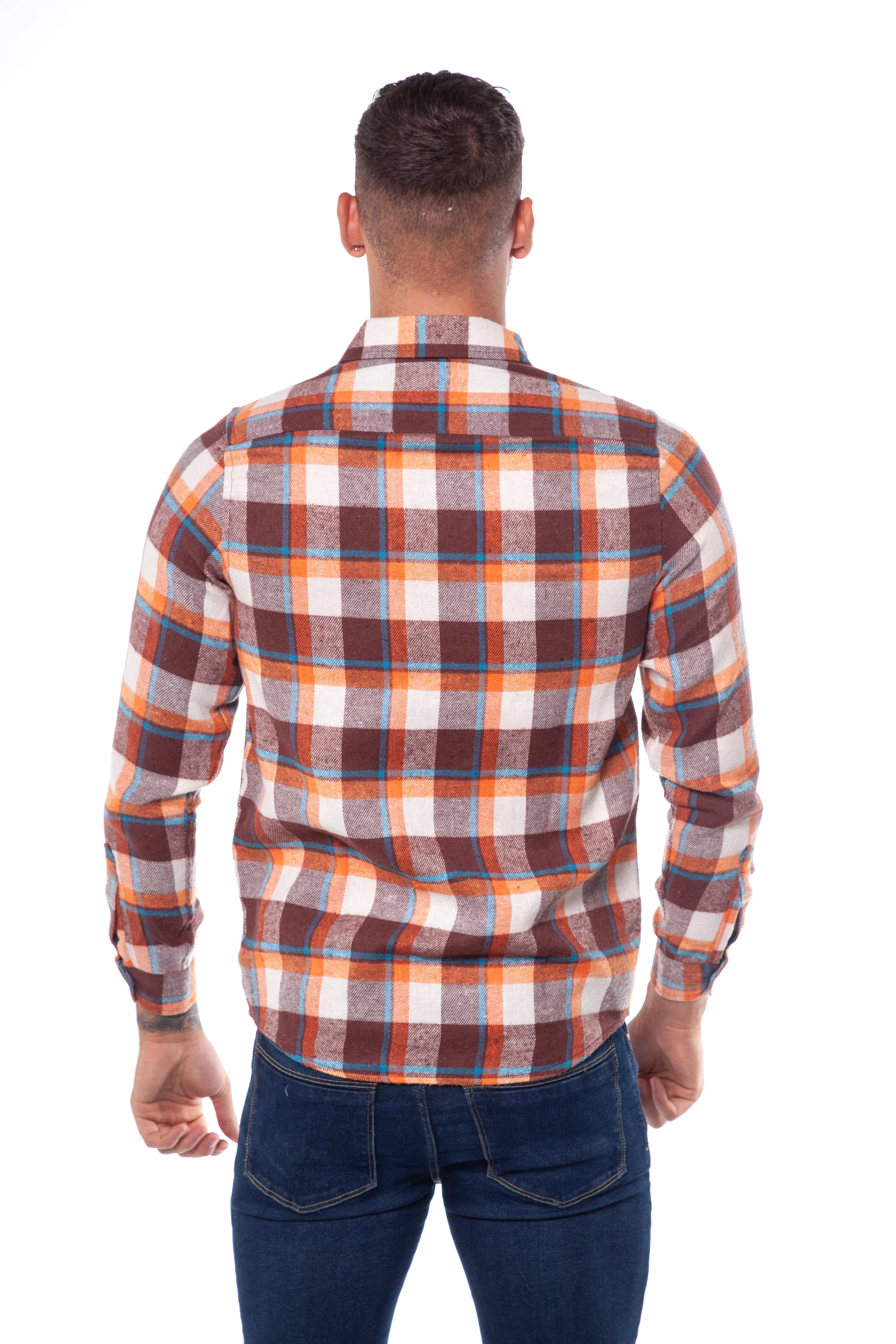 Long Sleeve Check Shirt - Image 28