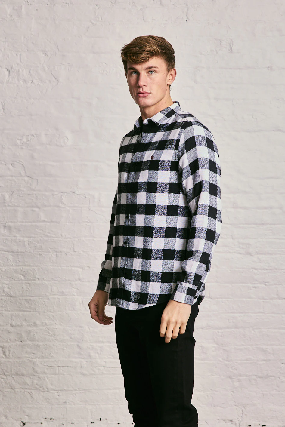 Long Sleeve Check Shirt - Image 8