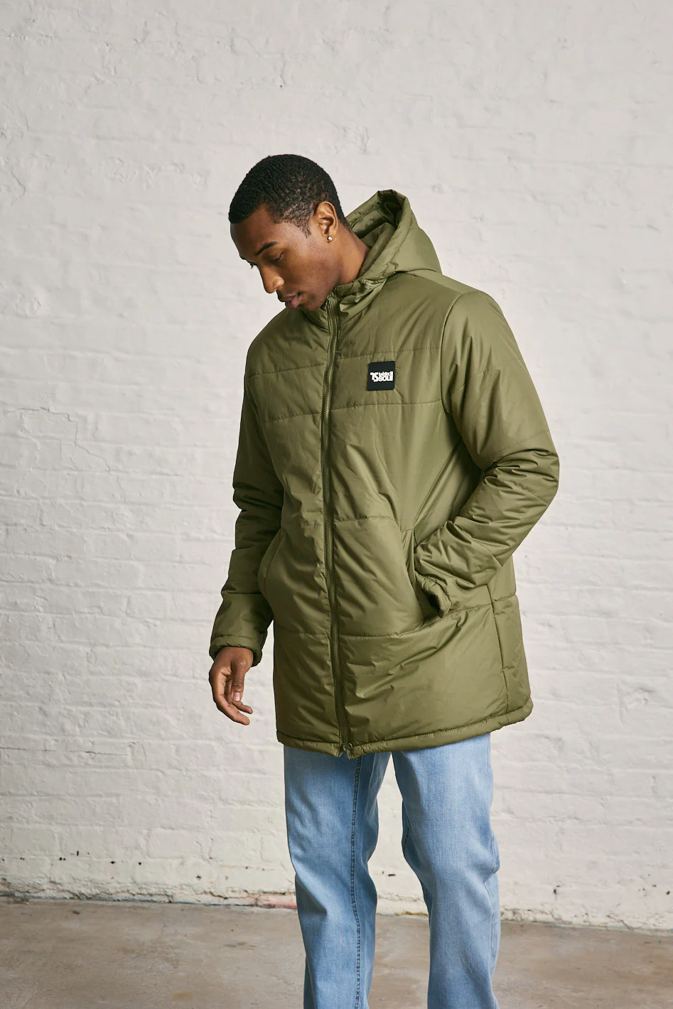 Longline Hooded Puffer Coat - Image 3
