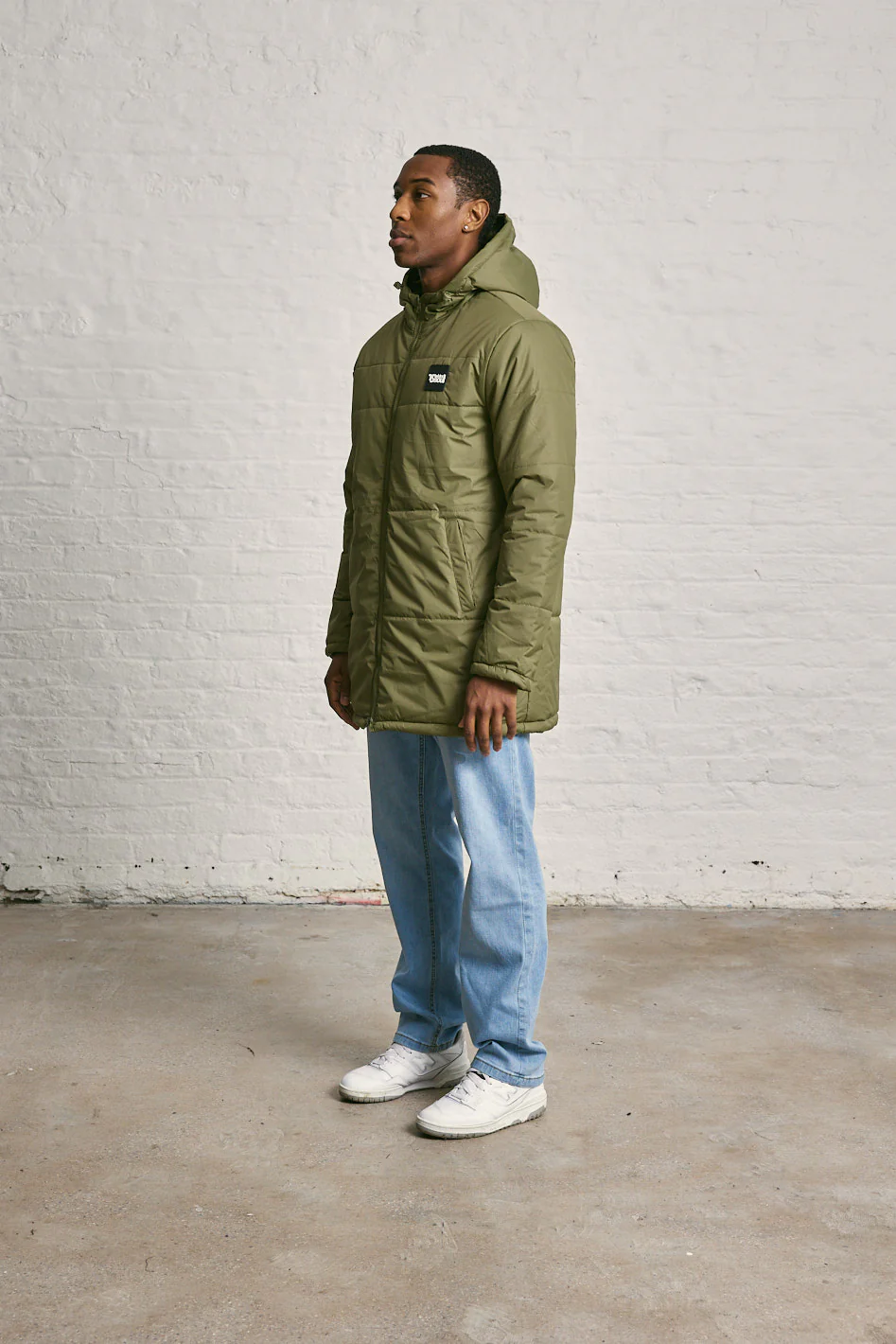 Longline Hooded Puffer Coat - Image 4