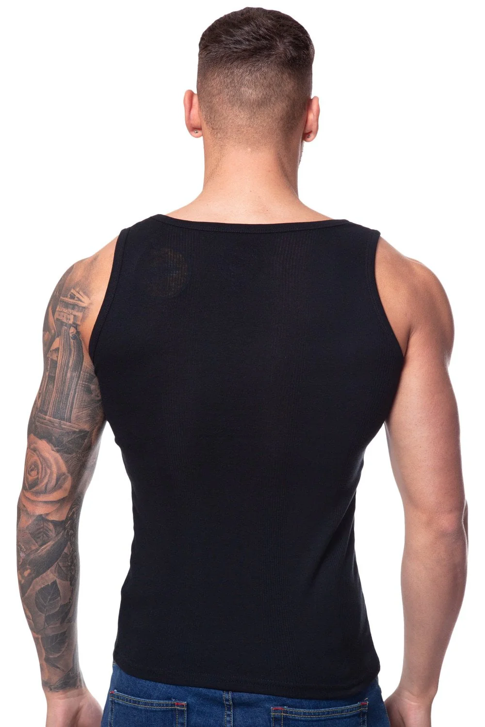 Mace Ribbed Vest Top - Image 2
