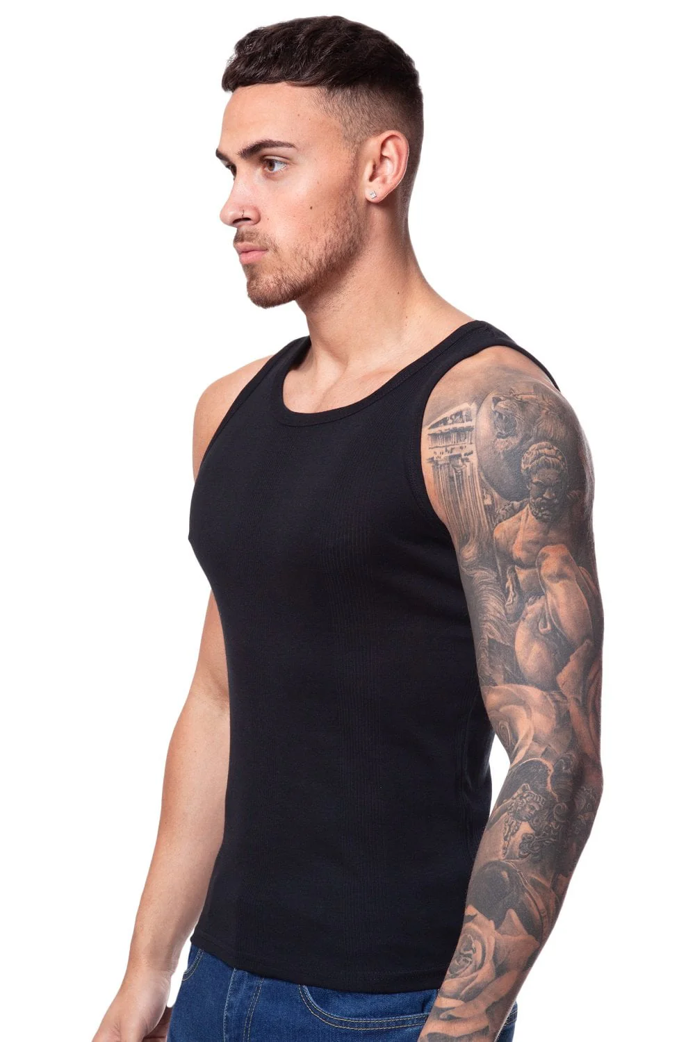 Mace Ribbed Vest Top - Image 3