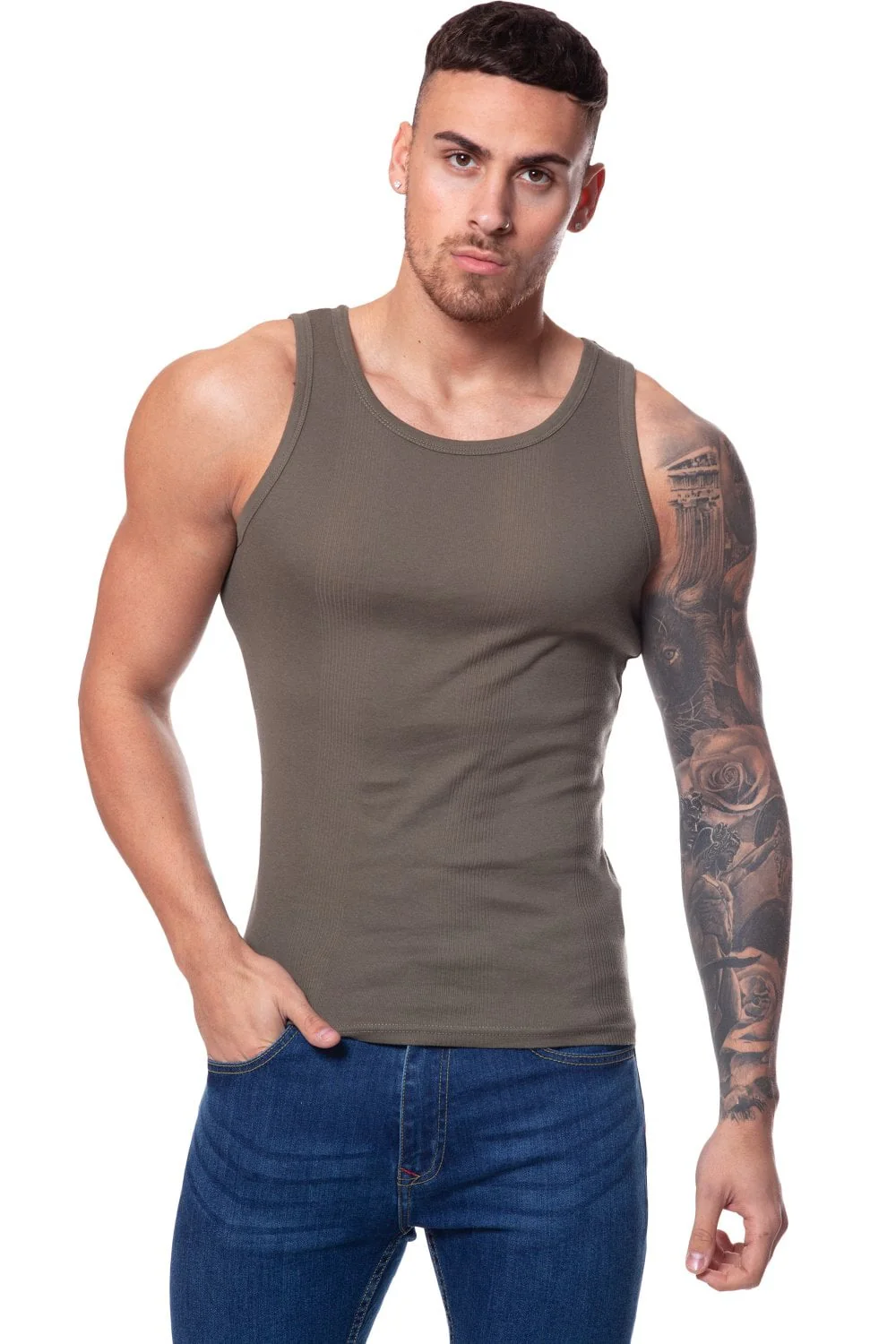 Mace Ribbed Vest Top - Image 8