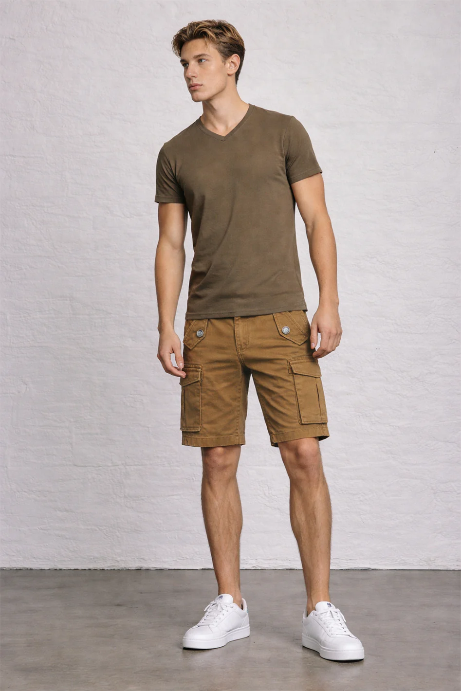 MENS Garment Dyed CARGO shorts - Image 11