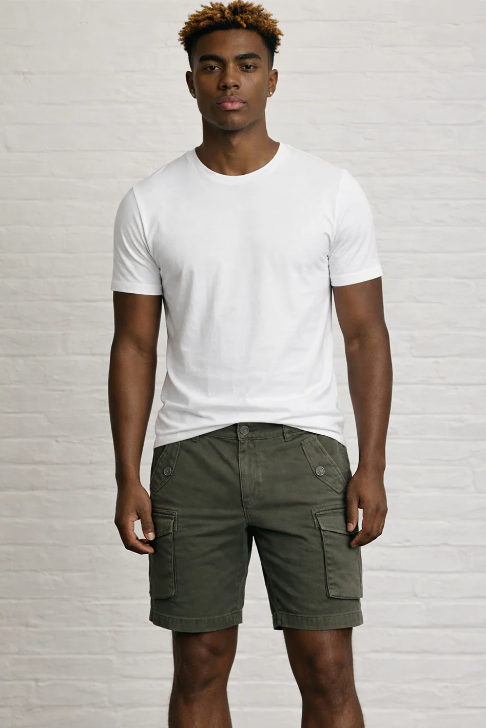 MENS Garment Dyed CARGO shorts - Image 4